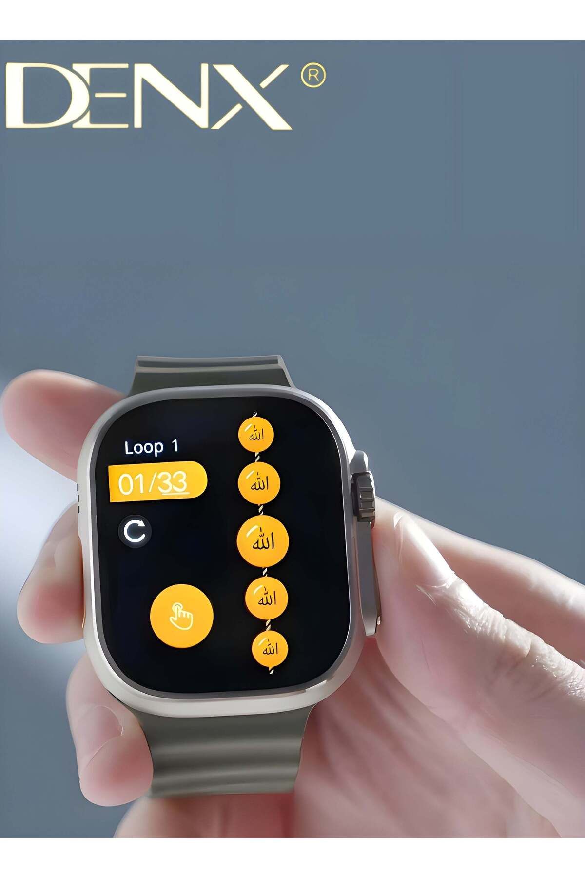 Denx-ساعة MUSLIM WATCH ULTRA الذكية الجديدة من السلسلة 8 بشاشة كاملة تعمل مع نظامي Android و IOS 7