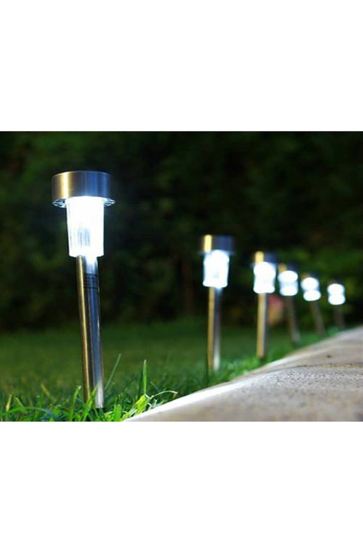 Raicon Güneş Enerjili Bahçe Lambası Metal Saplama 10 lu Set