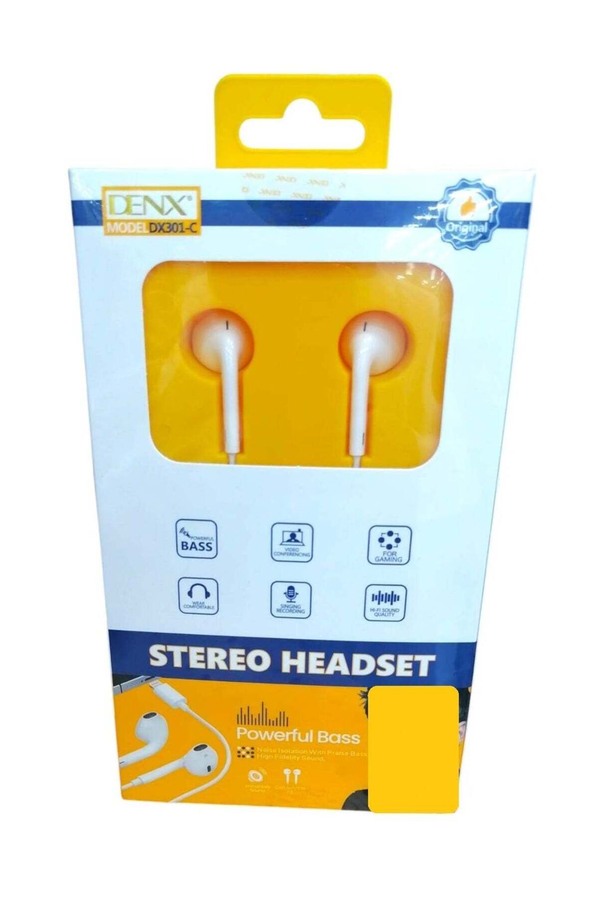 Denx-سماعة أذن سلكية مع ميكروفون ومنفذ Lightning - DX301-C 3