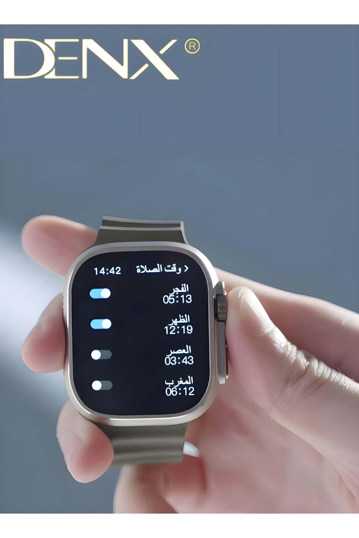 Denx-ساعة MUSLIM WATCH ULTRA الذكية الجديدة من السلسلة 8 بشاشة كاملة تعمل مع نظامي Android و IOS 6