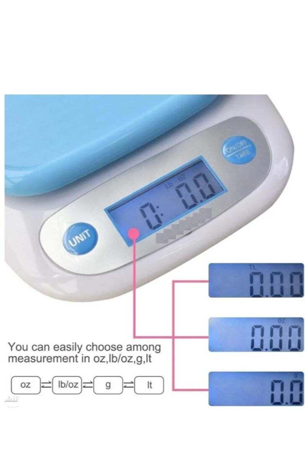 Denx-Digital kitchen scale for home use and coffee lovers/V60 with high accuracy and 5000g capacity with 8