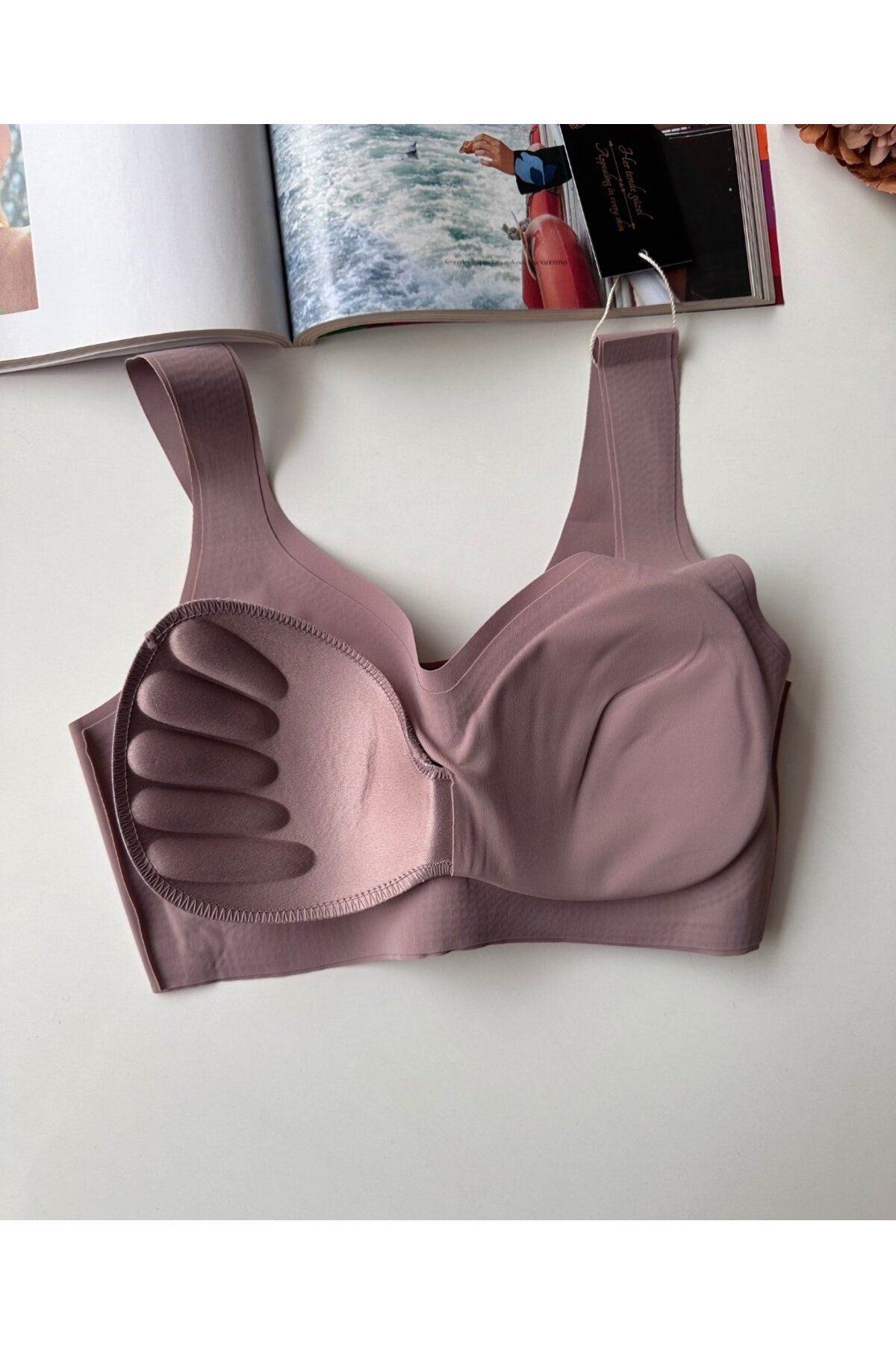 İntive Lingerie-Intive Seamless Push-Up Invisible Bralet with Removable Pad - Imported Bra 5