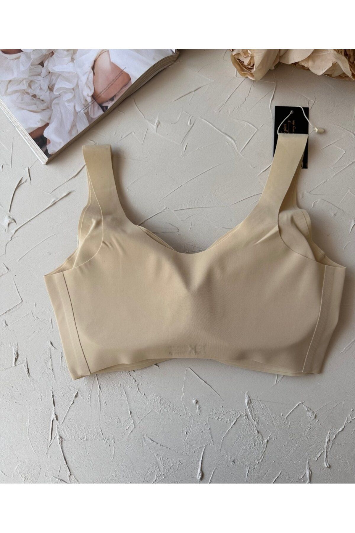 İntive Lingerie-Intive Seamless Push-Up Invisible Bralet with Removable Pad - Imported Bra 6
