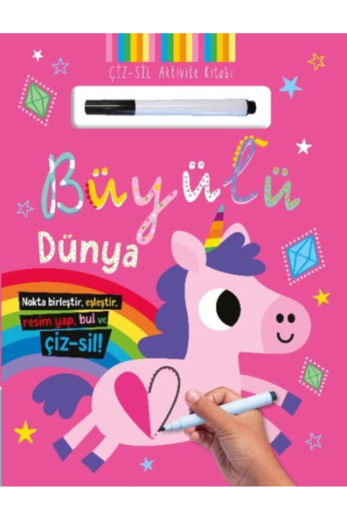 Destek Yayınları Çiz Sil Aktivite Kitabı Büyülü Dünya