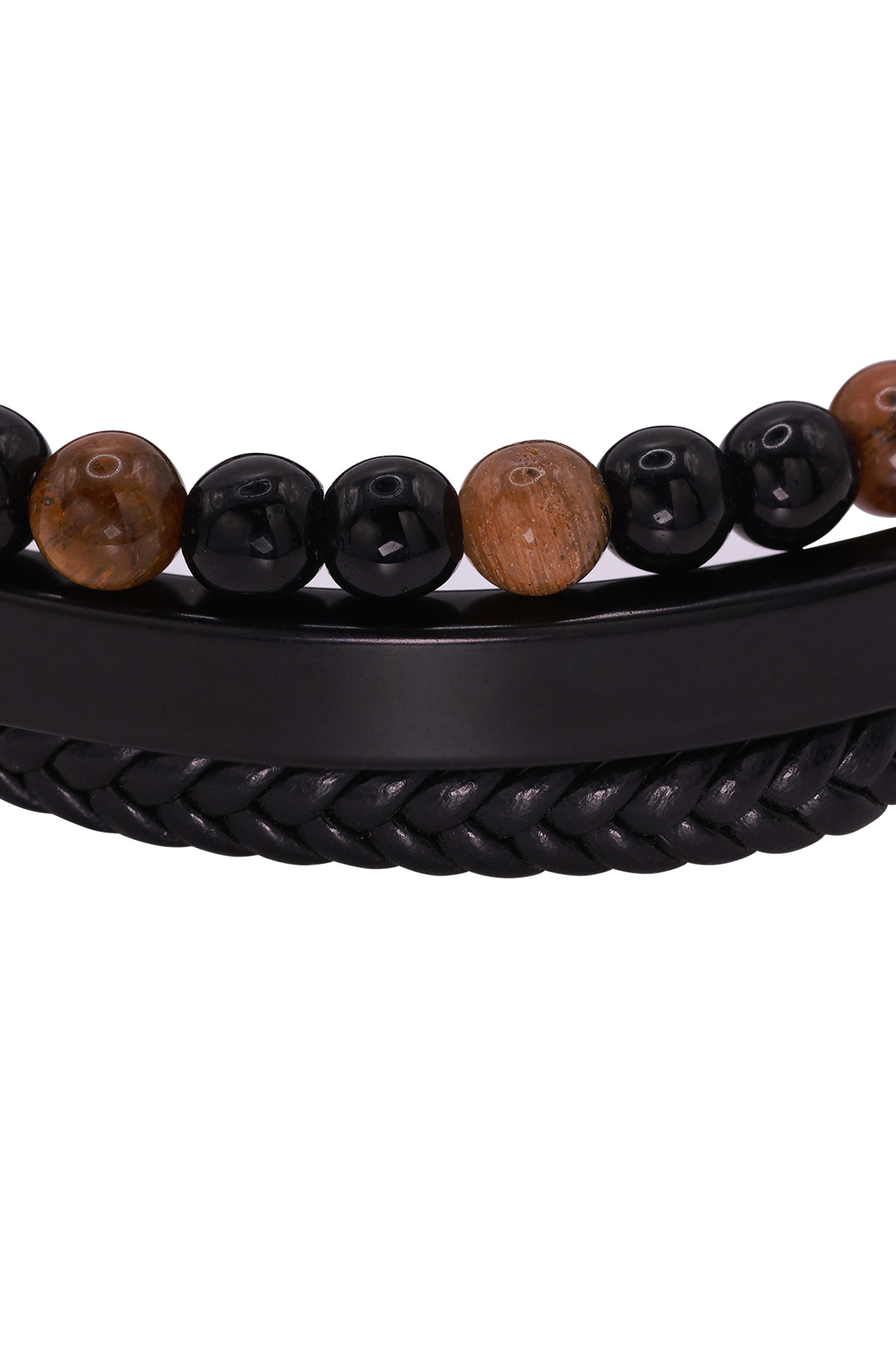 Heideman-Lederarmband Herren Justus schwarz farben casual 3