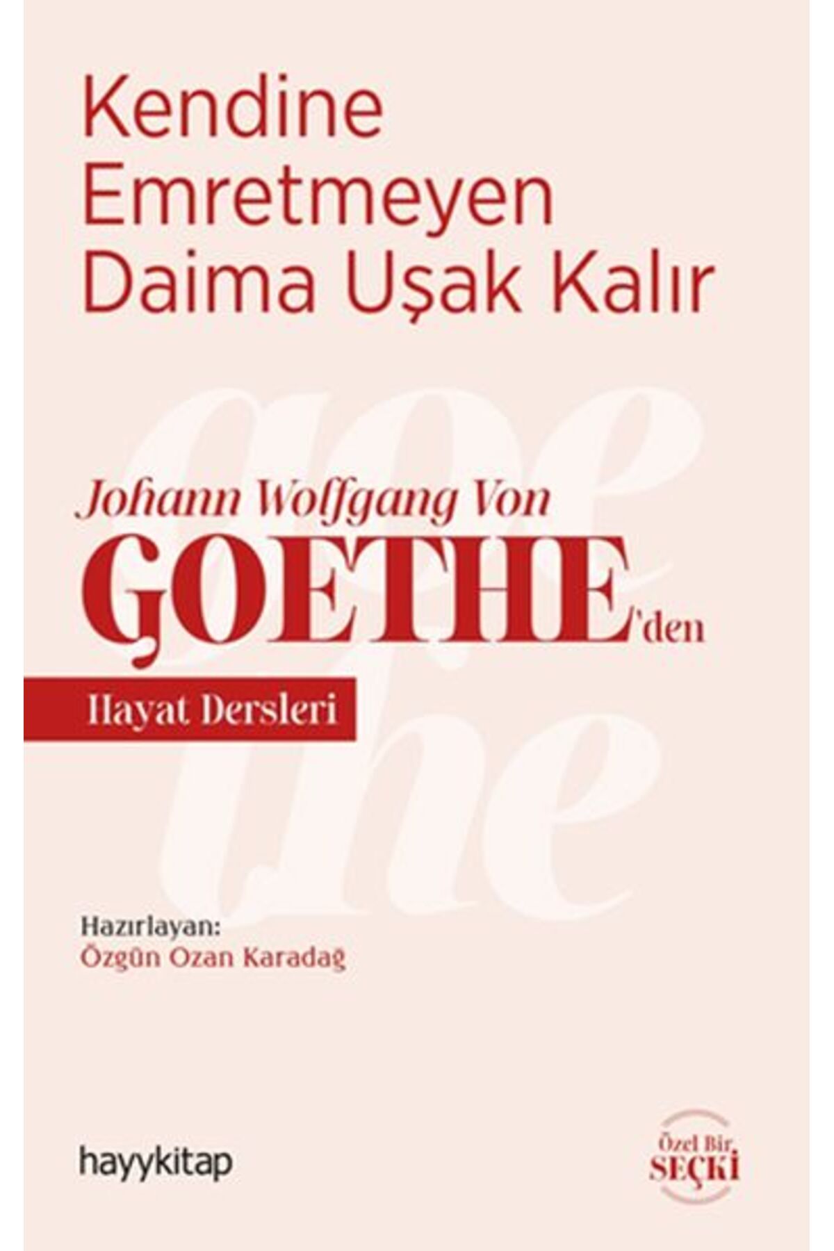 Destek Yayınları Kendine Emretmeyen Daima Uşak Kalır - Johann Wolfgang Von Goethe’den Hayat Dersleri
