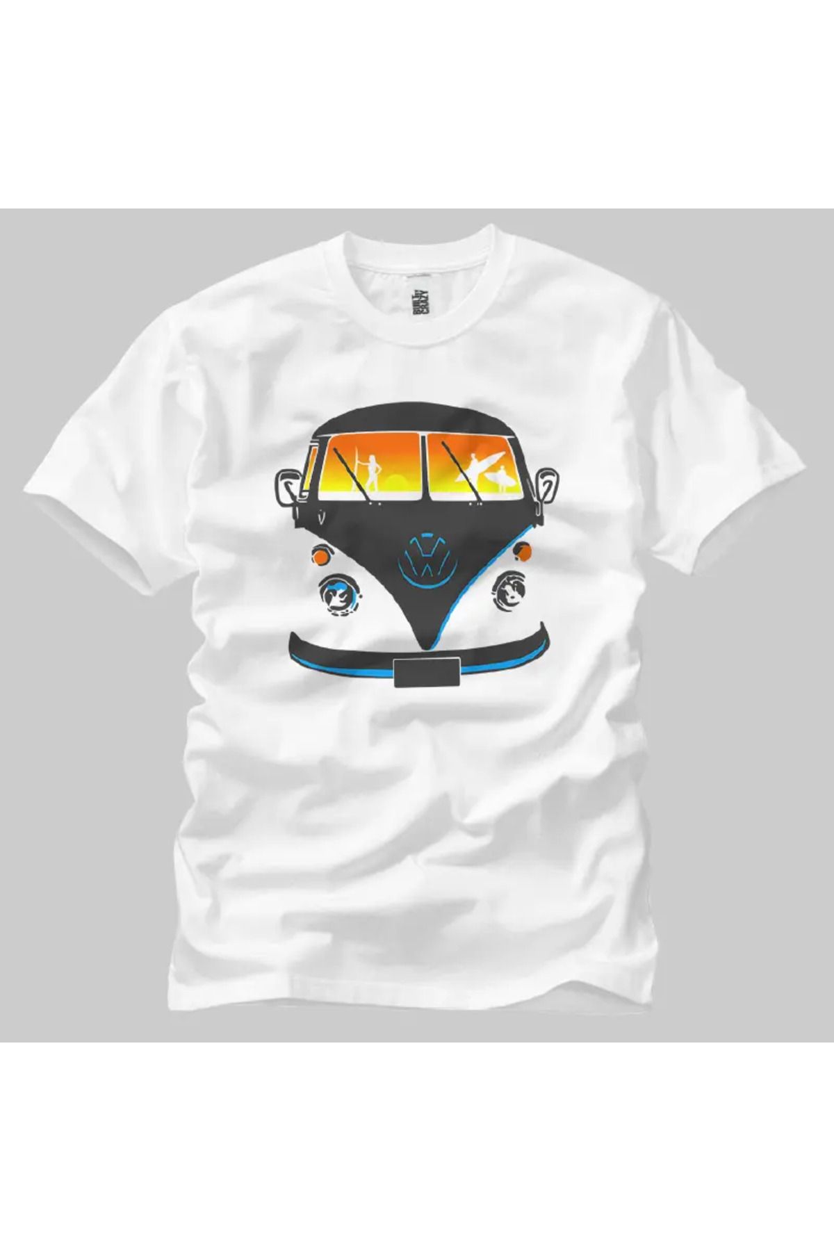 Built By Crazy Volkswagen Karavan Unisex Tişört