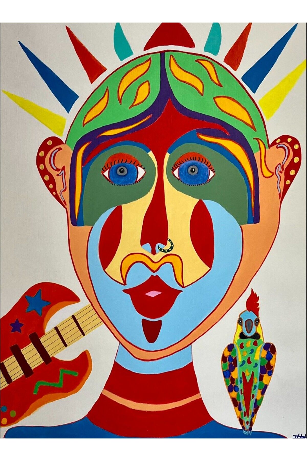 esdekor Taklitçilik 2023 İspanya Tuval Üzerine Akrilik 78x60cm Pop Art