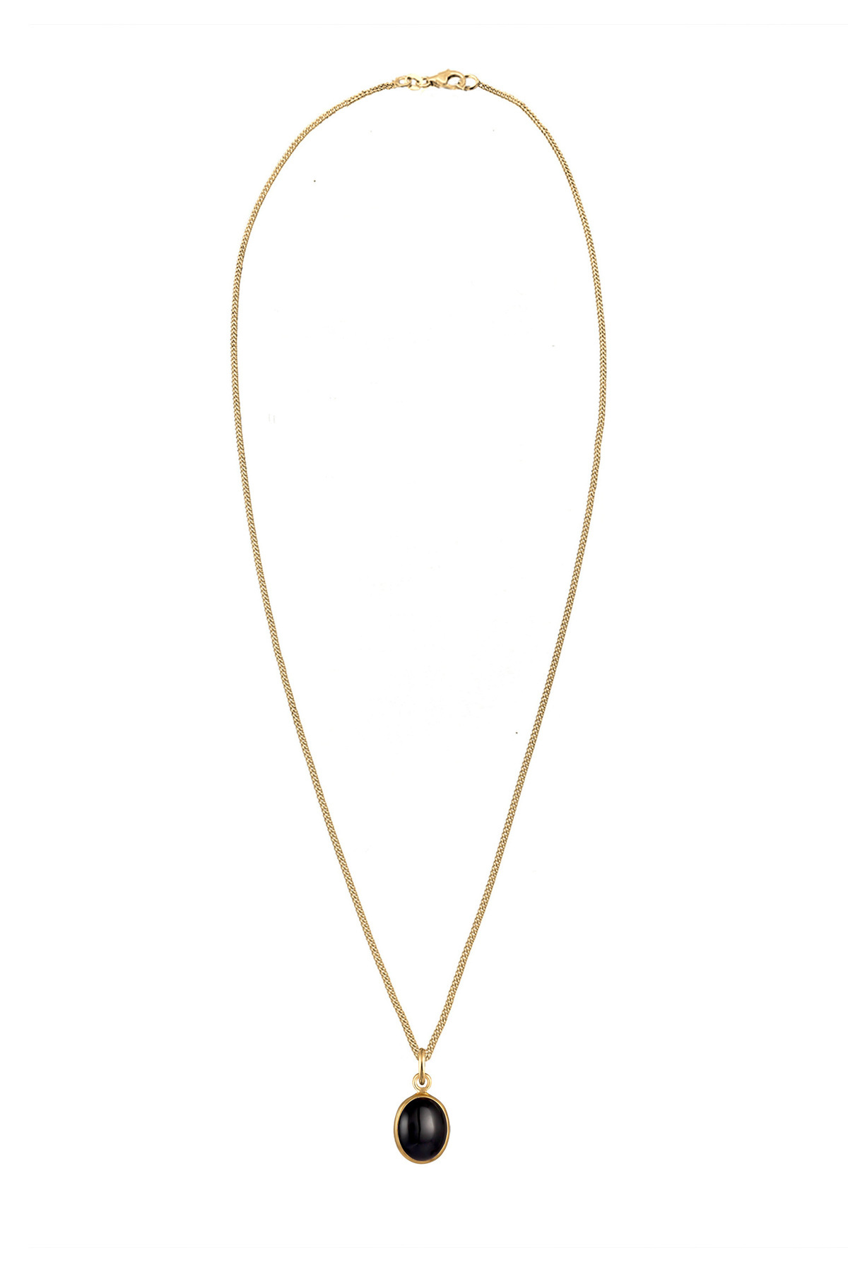 ELLI-Halskette Damen Solitär Anhänger Basic mit Onyx Schwarz in 925 Sterling Silber 3