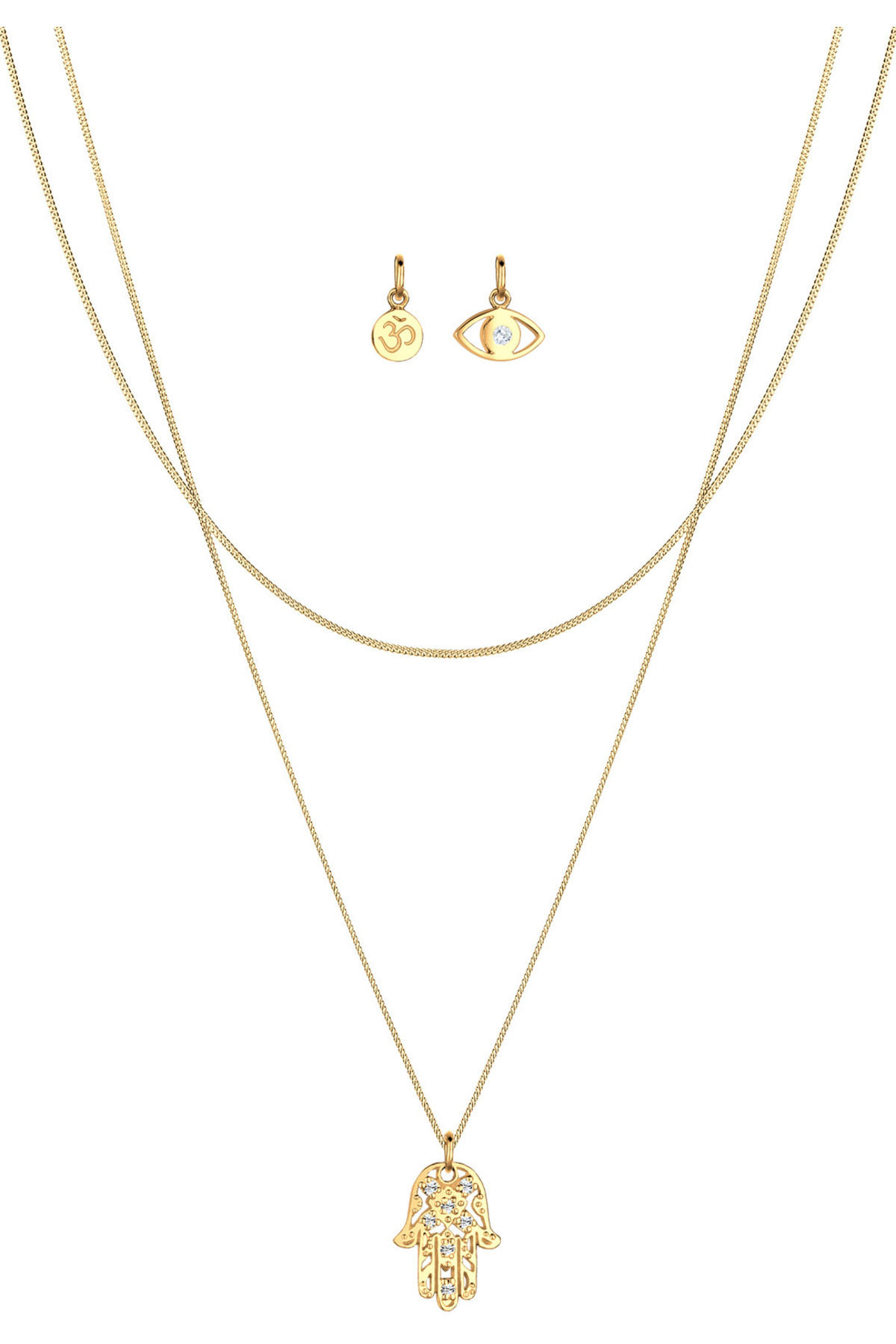 ELLI-Halskette Damen orientalischer Anhänger Elegant in 925 Sterling Silber vergoldet 2
