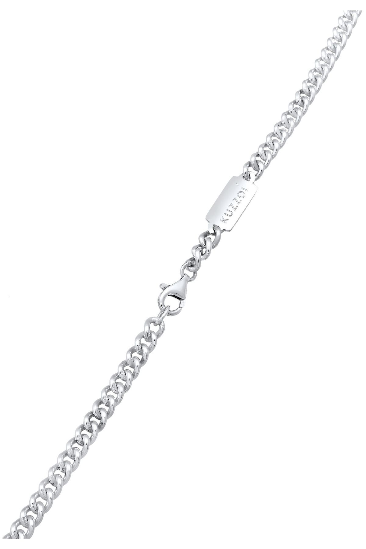 KUZZOI-Halskette Herrenrüstung Robust Basic in 925 Sterling Silber 5