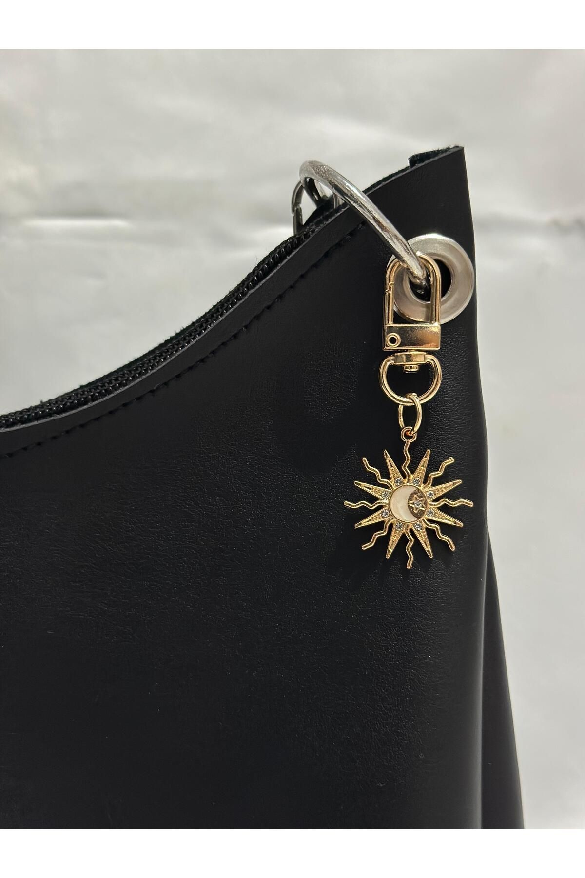 bagbag çanta charmı çanta aksesuarı gold güneş