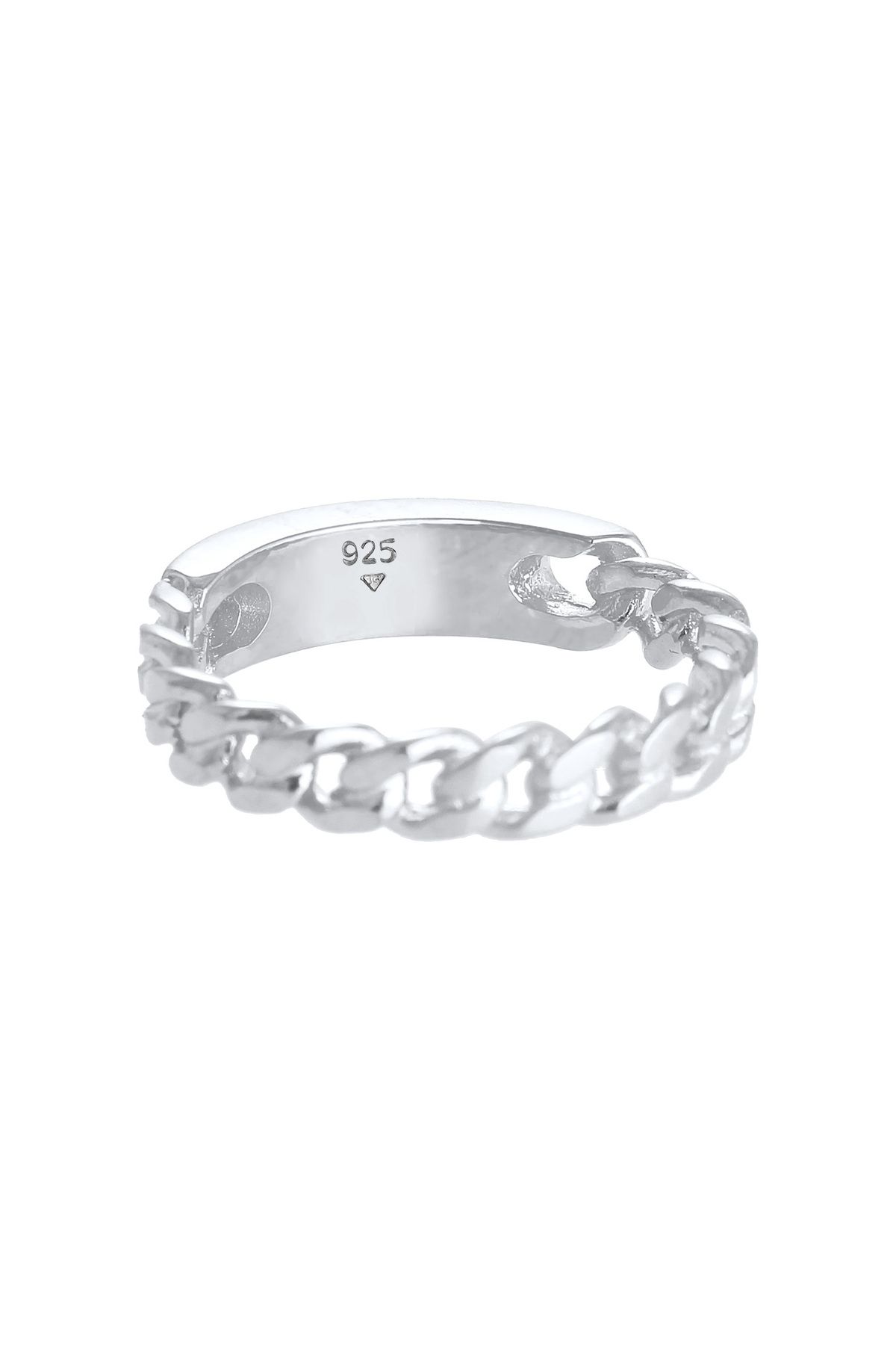 ELLI-Ring Damen Bandring Plättchen Panzerkette Trend Blogger aus 925 Sterling Silber 4