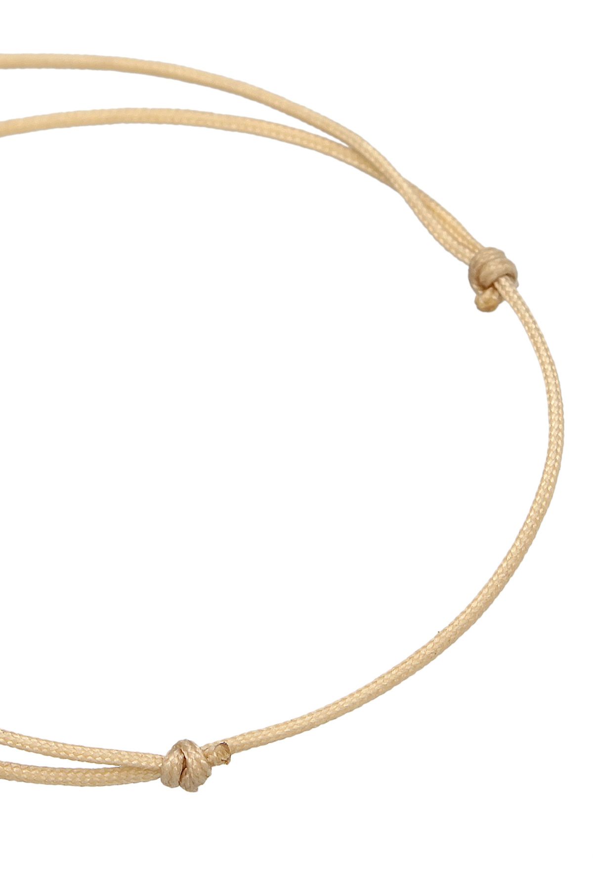ELLI-Rotes Nylonarmband – 925er Sterlingsilber und vergoldet, Gesichtssymbol 5