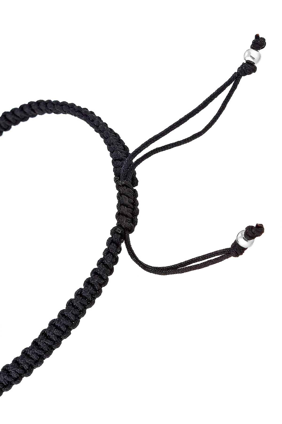 KUZZOI-Bracelet Cool Trend Geo Rechteck Knoten Nylon 925 Silber 4