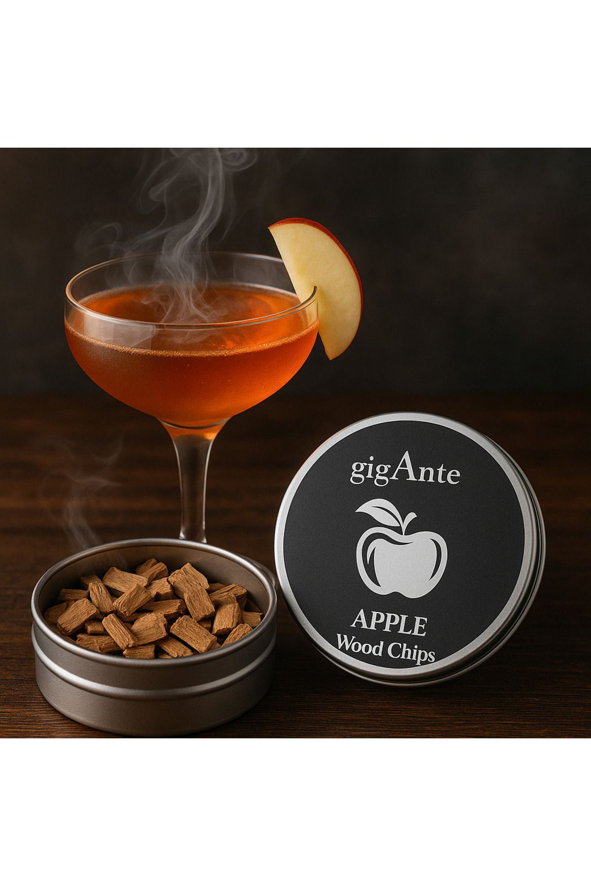 gigAnte Elma Ağacı Tütsüleme Talaşı – Viski & Kokteyl Aromalandırma Talaşı | Doğal Ağaç Talaşı