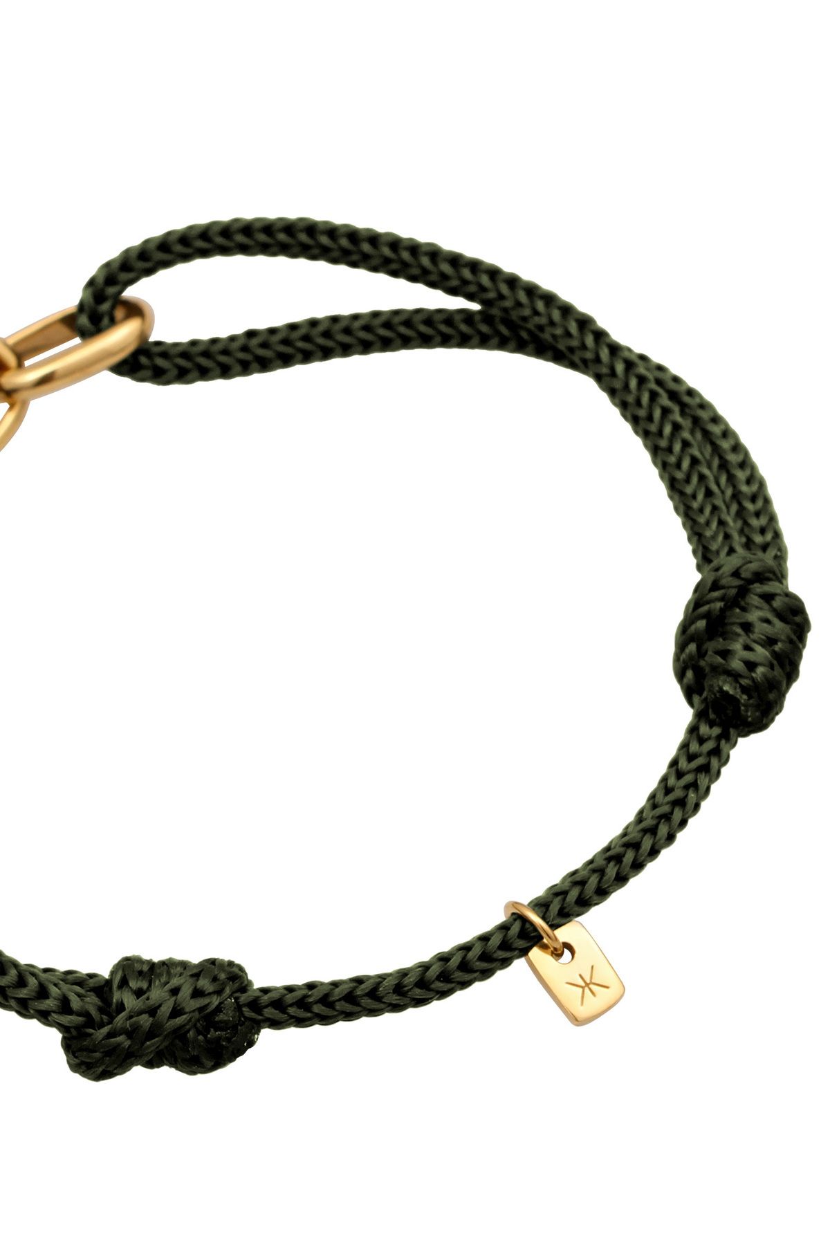 KUZZOI-Ovales Herrenarmband aus 925er-Sterlingsilber mit Nylonbindung 3