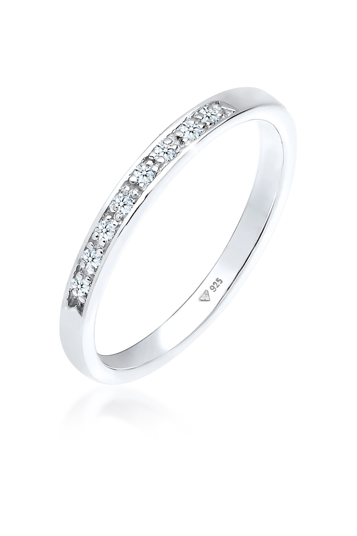 ELLI-Dámský prsten Classic Precious s diamantem (0,04 ct.) ze sterlingového stříbra 925 1