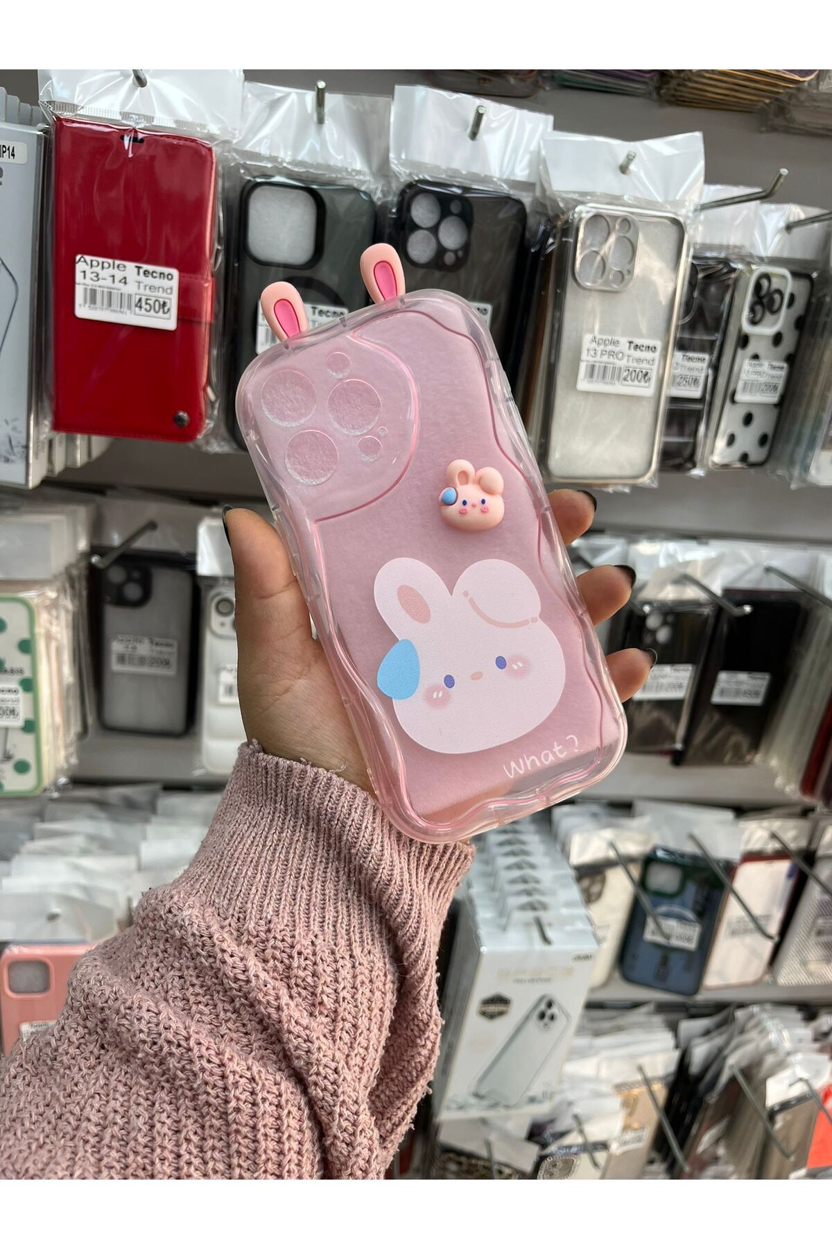 TECNOTREND Apple İphone 15 pro Max 3D Desenli Kromi Silikon Kılıf