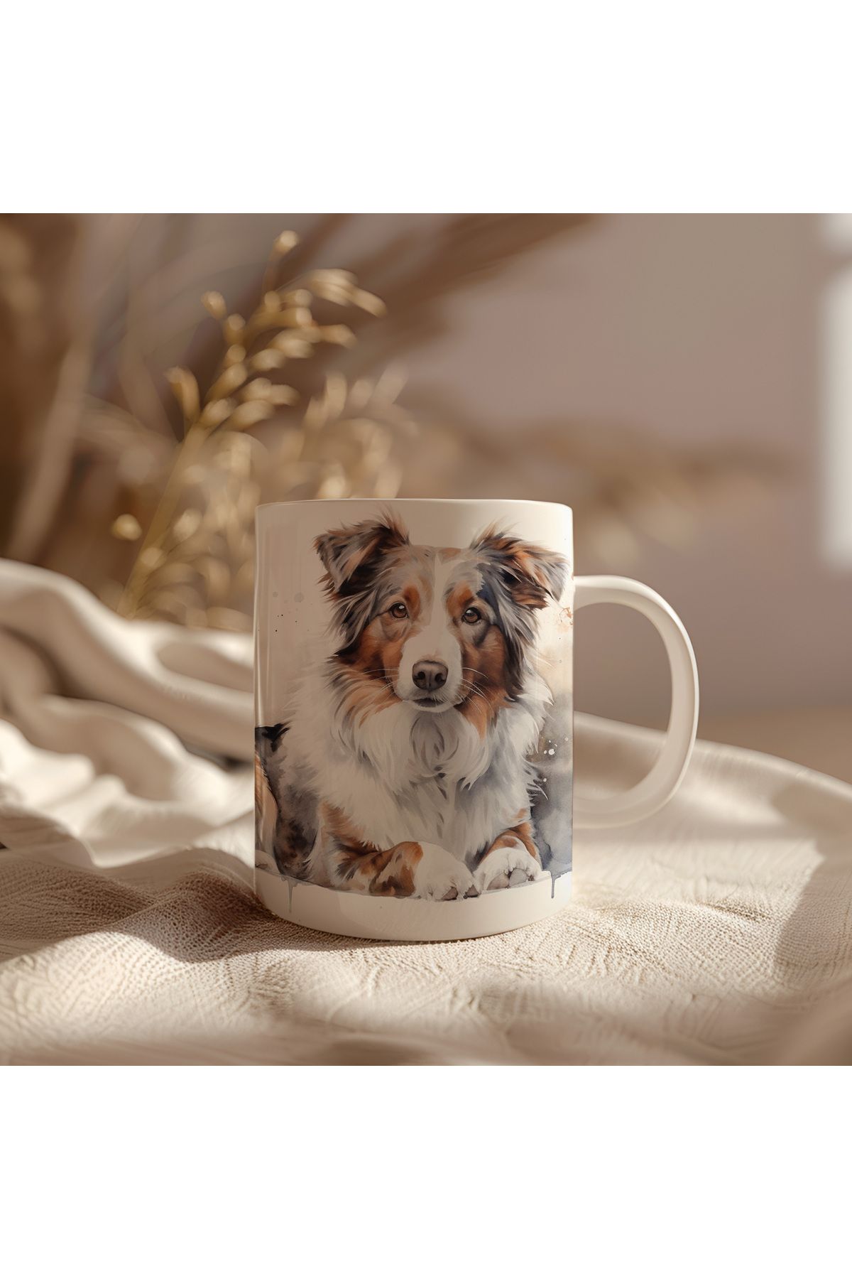 waspandhornet Australian Shepherd Desenli Kupa Bardak