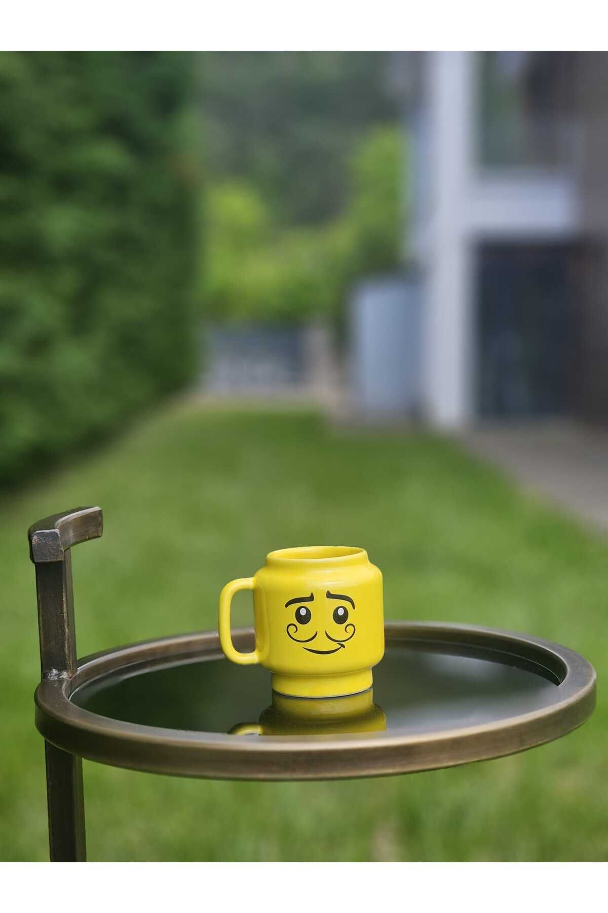 MeGgDecor 1 Adet Emoji Yüzlü Seramik Kupa (200 ml)