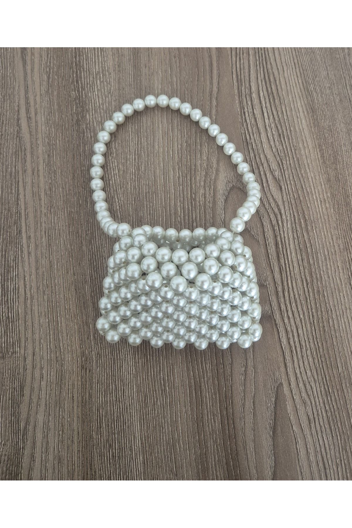 GÜNEYS DESIGN İnci Boncuktan El Çantası