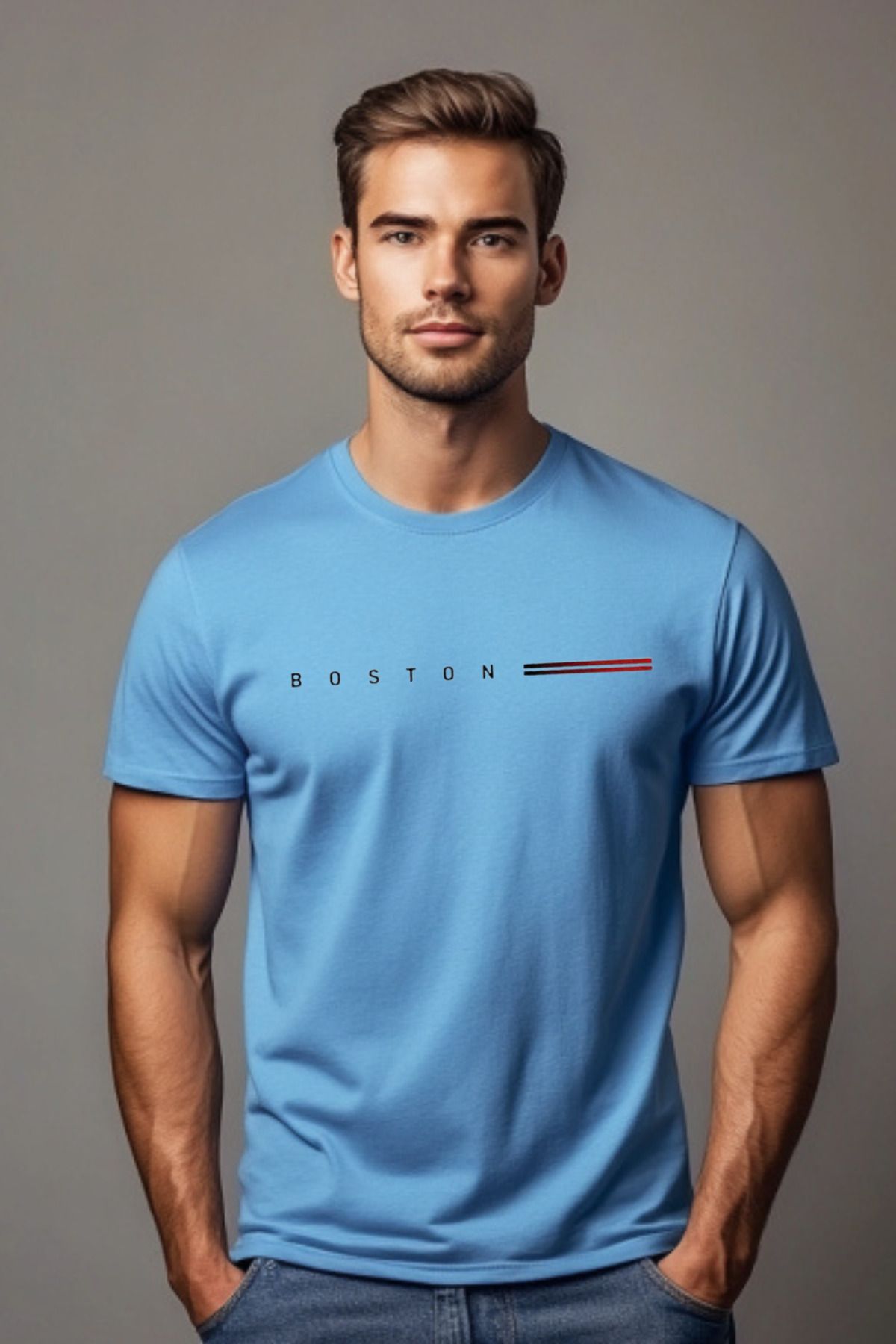 DESCARTES BOSTON Baskılı Oversize T-shirt