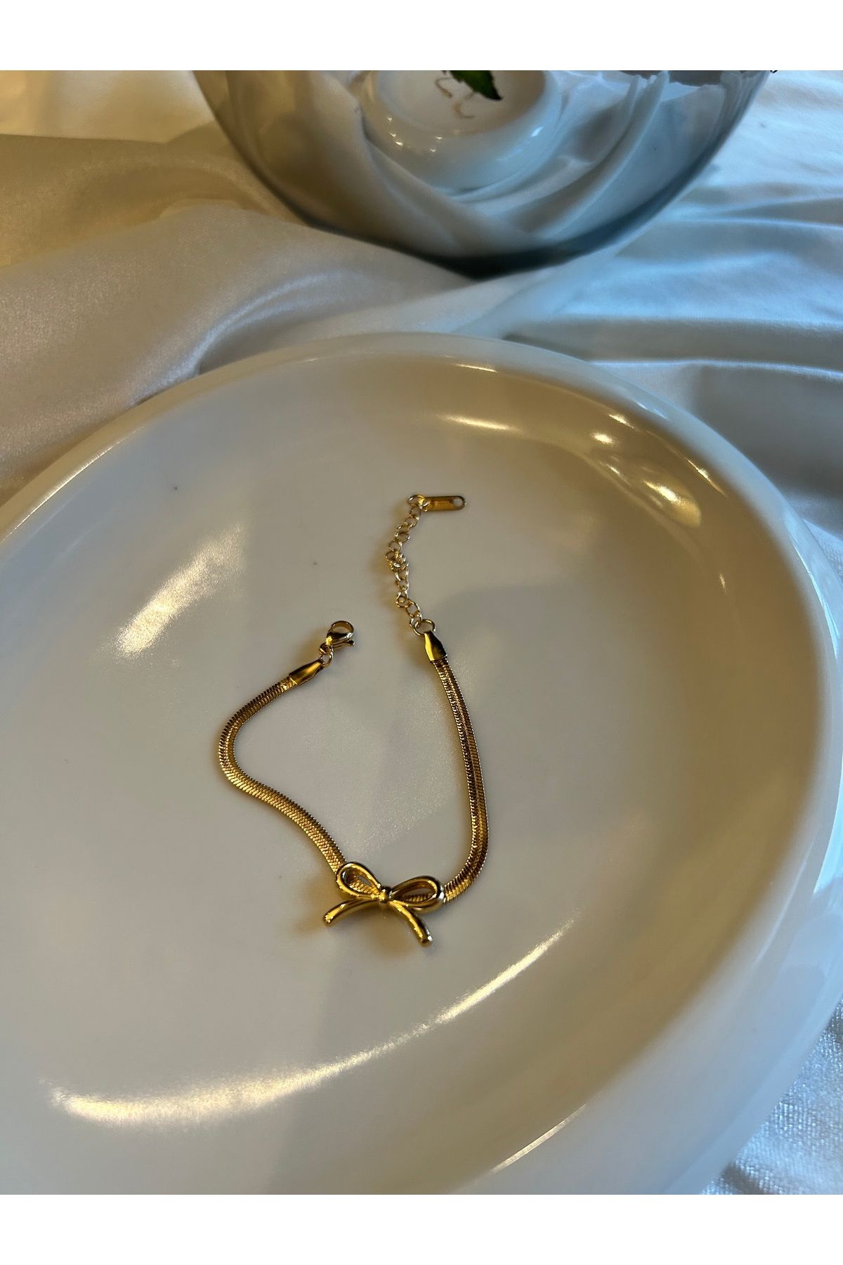 Viorra jewellery İtalyan zincir fiyonklu bileklik