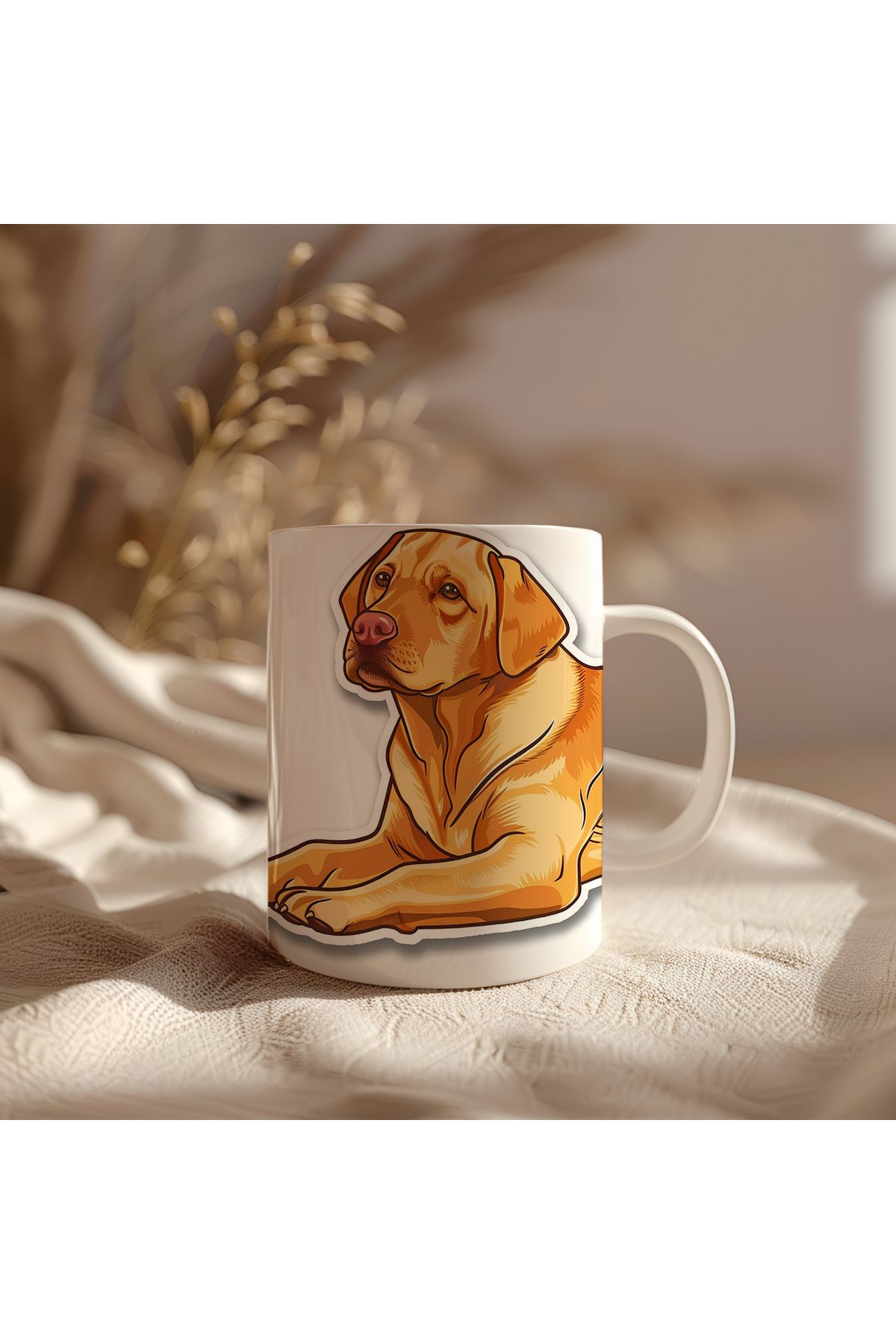 waspandhornet Golden Retriever Temalı Kupa Bardak