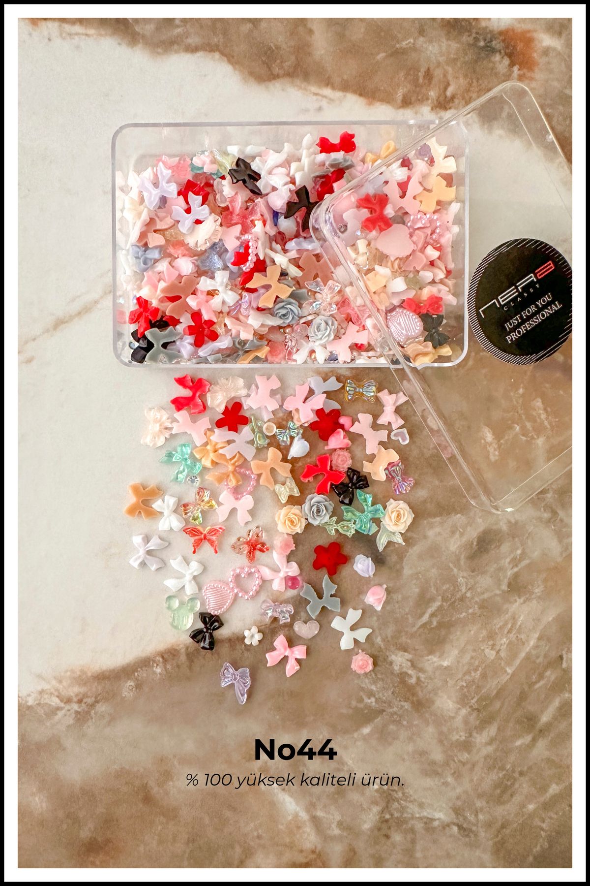 Nera Classy 3D Charm Tırnak Süsü, Protez Tırnak Nail Art Süsleme Charm