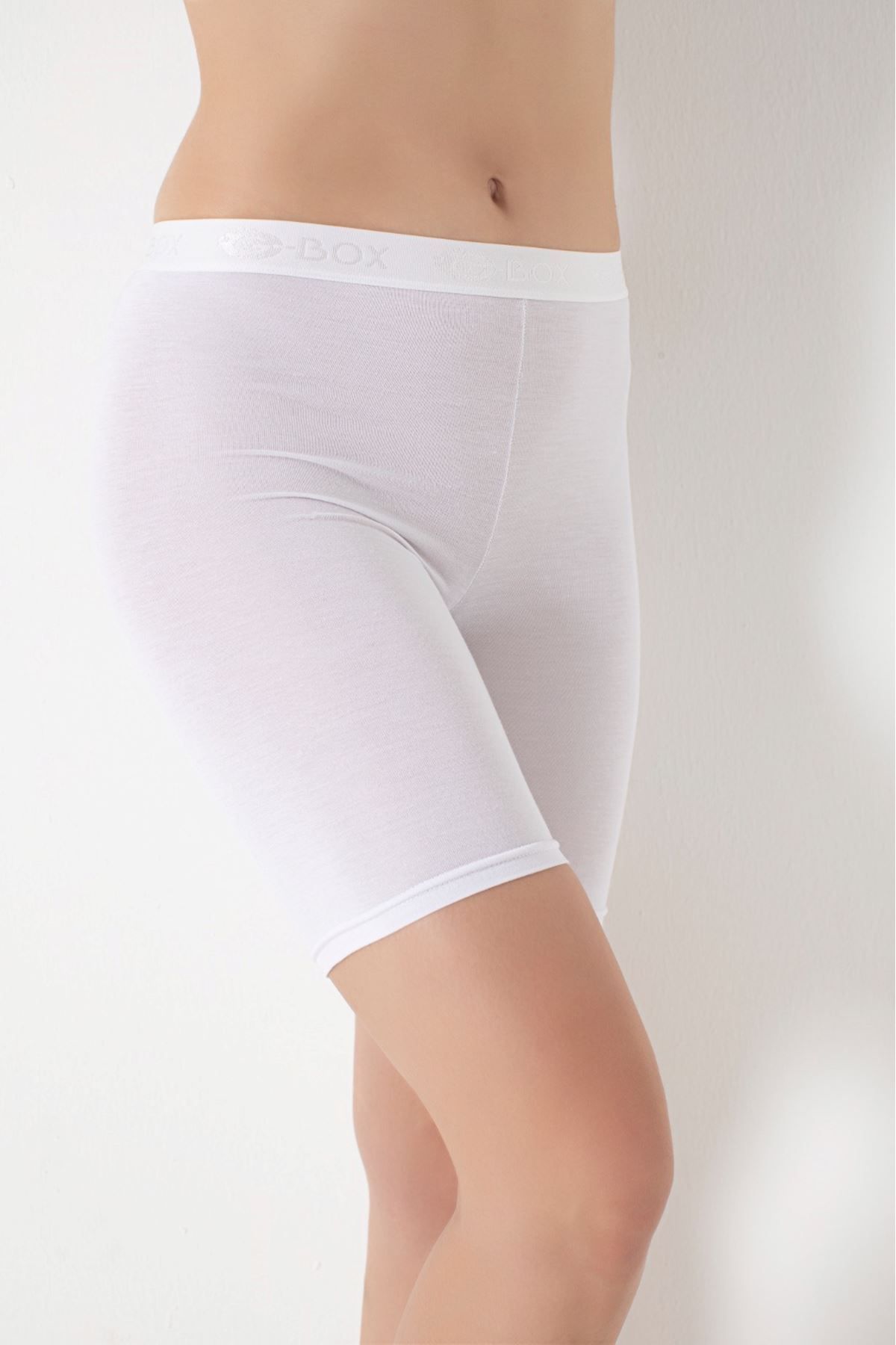 SM UNDERWEAR Yumuşak Esnek Ve Nefes Alabilen Bambu Kadın Diz Üstü Tayt