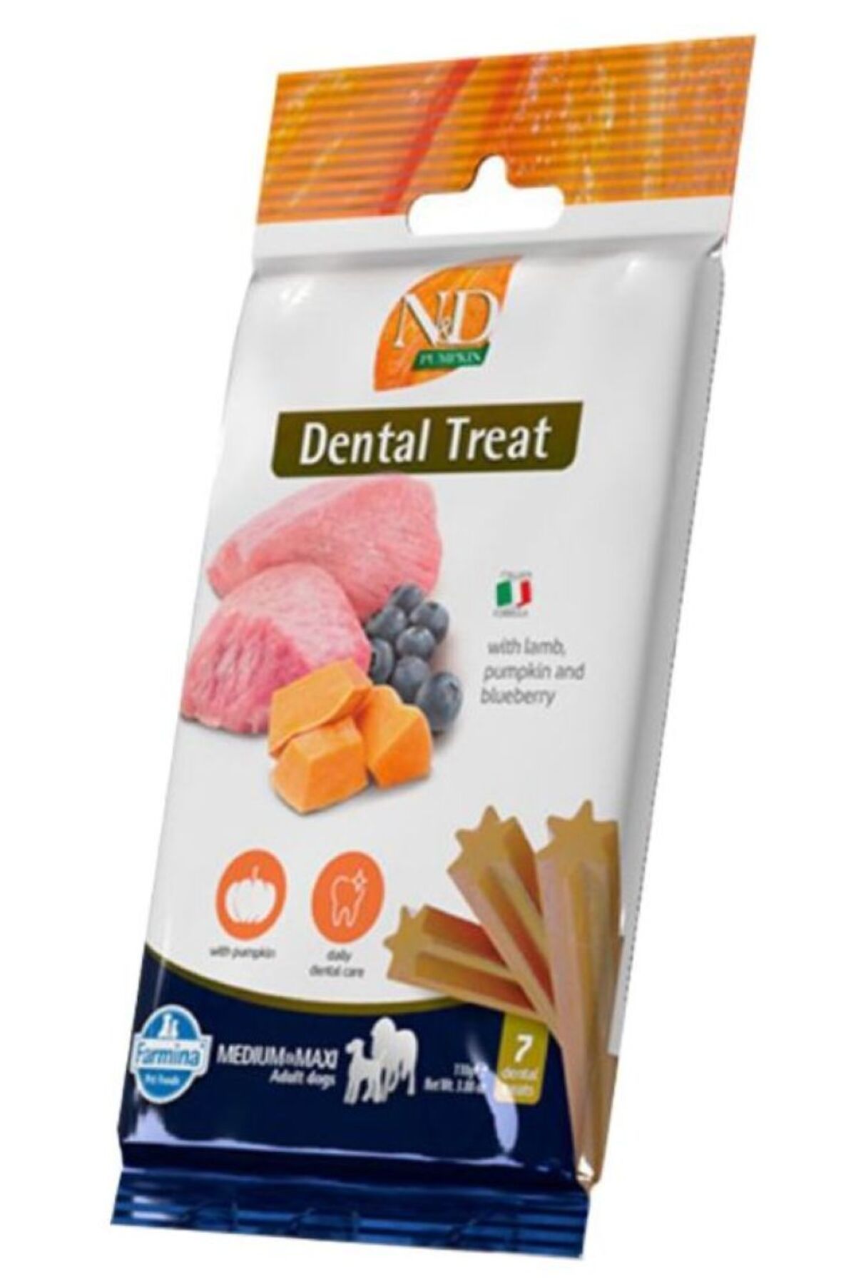 N&D TREAT ND PUMPKIN KUZU BALKABAĞI DİŞ SAĞLIĞI KÖPEK ÖDÜLÜ ORTA VE BÜYÜK KÖPEKLER - 100 GRAM