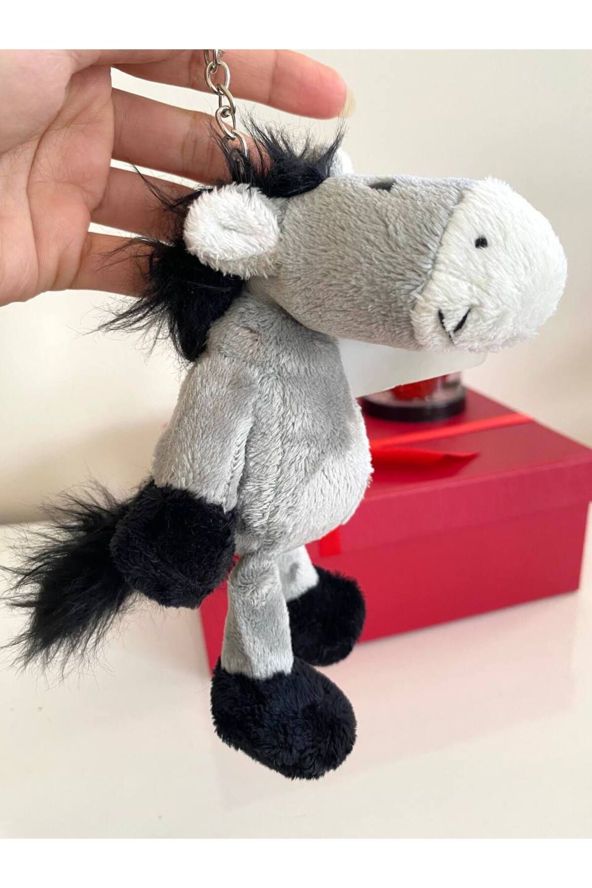 ayıcık 15 cm Sevimli Eşek Çanta Aksesuarı / Anahtarlık Gerçek sevenler, onu görünce gülümser