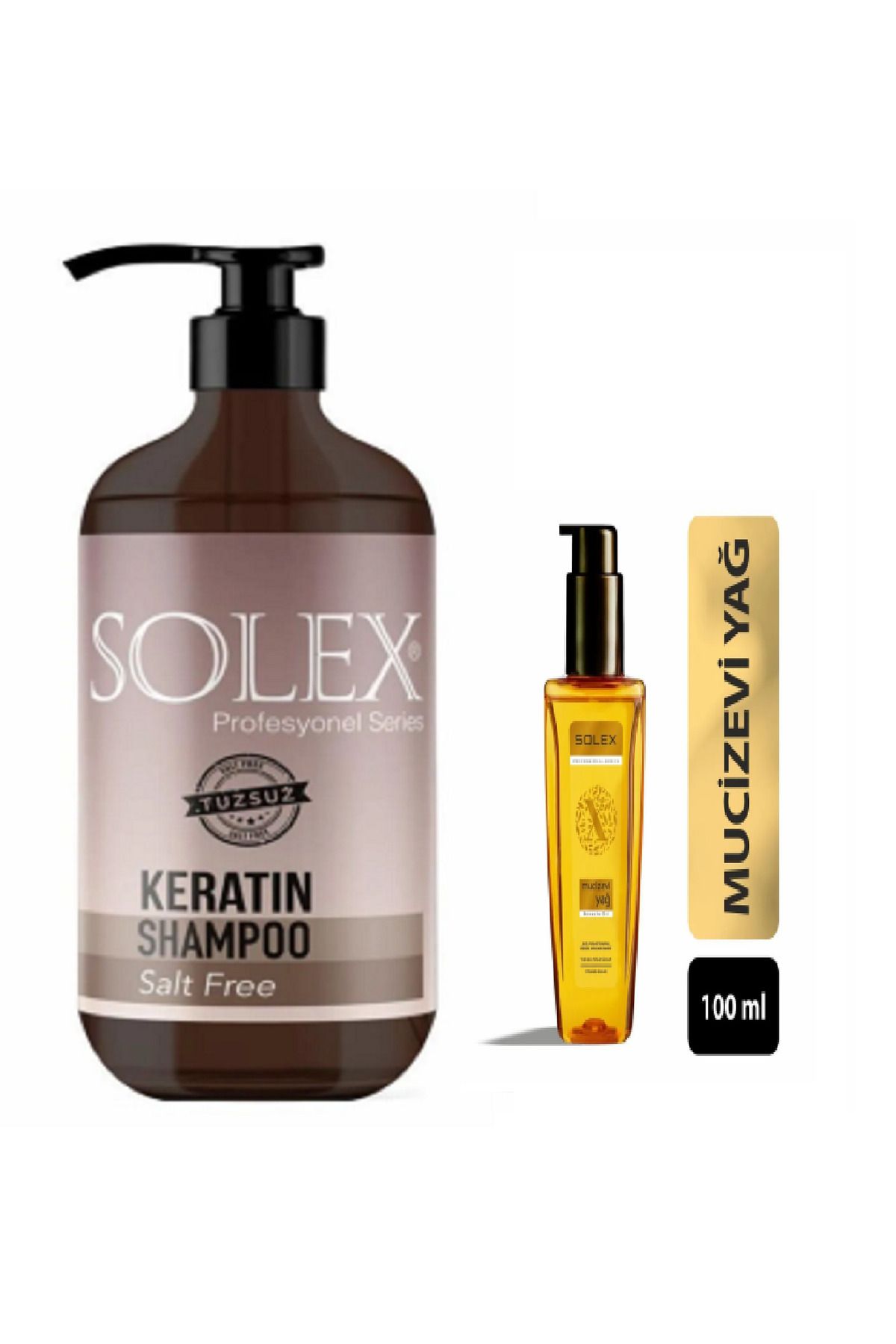 Solex Tuzsuz Professıonal Serıes Keratin Özlü Şampuan 1.000 Ml+ Mucizevi Argan Keratin Yağ Serum 100 ml