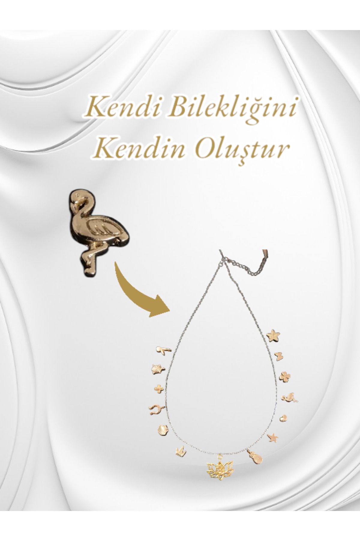 Accessories Kendi Bilekliğini Kendin Oluştur - Flamingo Boncuk