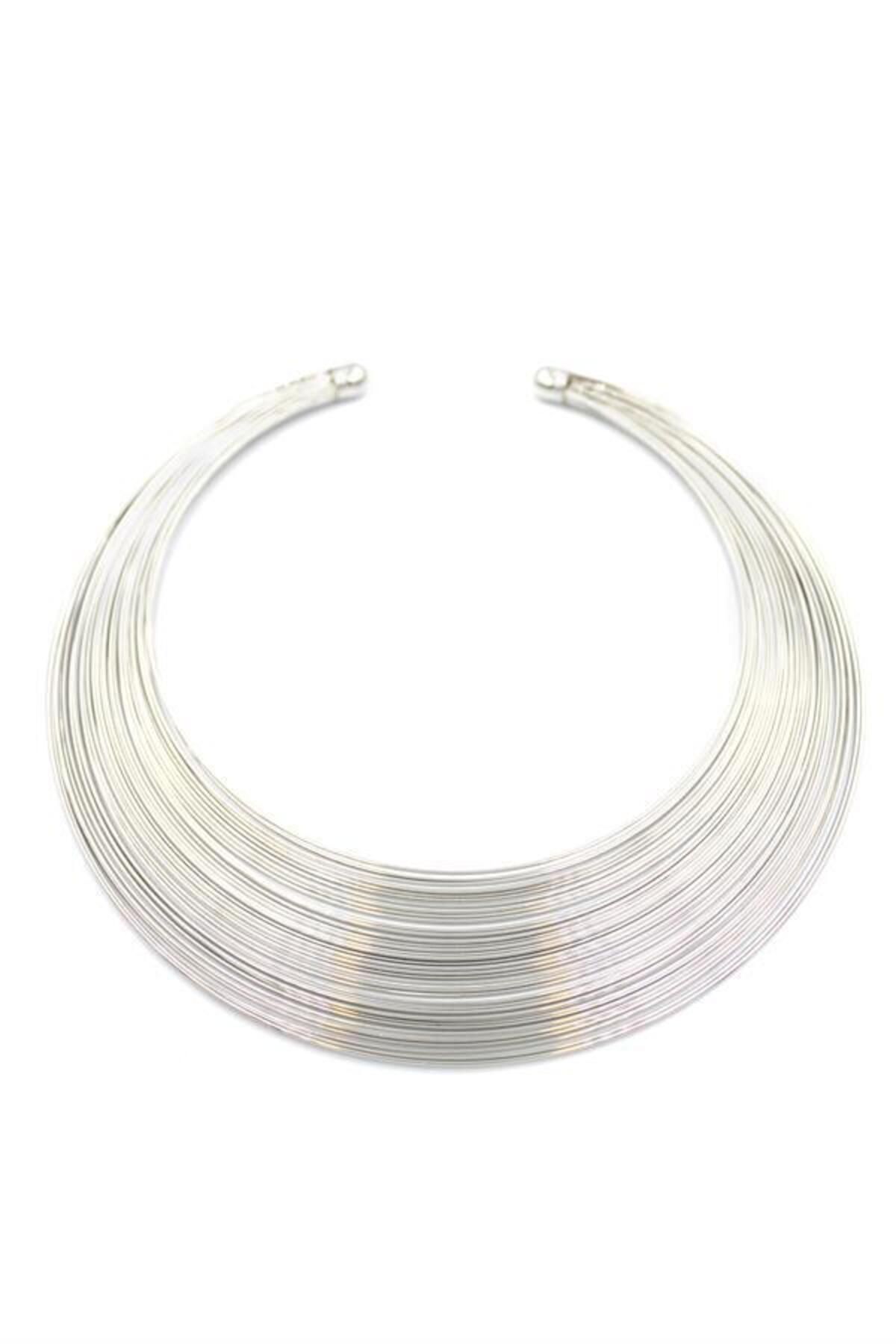 Ethab Ticaret Metal Ajda Kolye - Gümüş