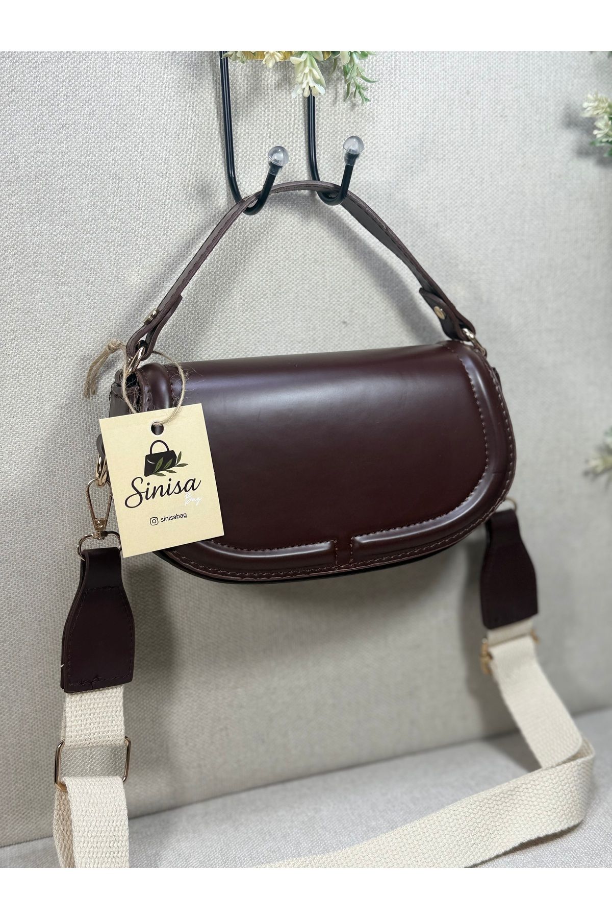SİNİSA BAG Howard Kapaklı Kanvas Çapraz El Ve Omuz ÇAntası