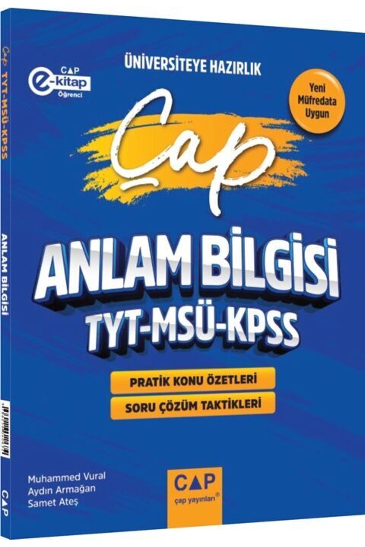 Çap Yayınları Çap Yayınları TYT MSÜ KPSS Türkçe Anlam Bilgisi Üniversiteye Hazırlık
