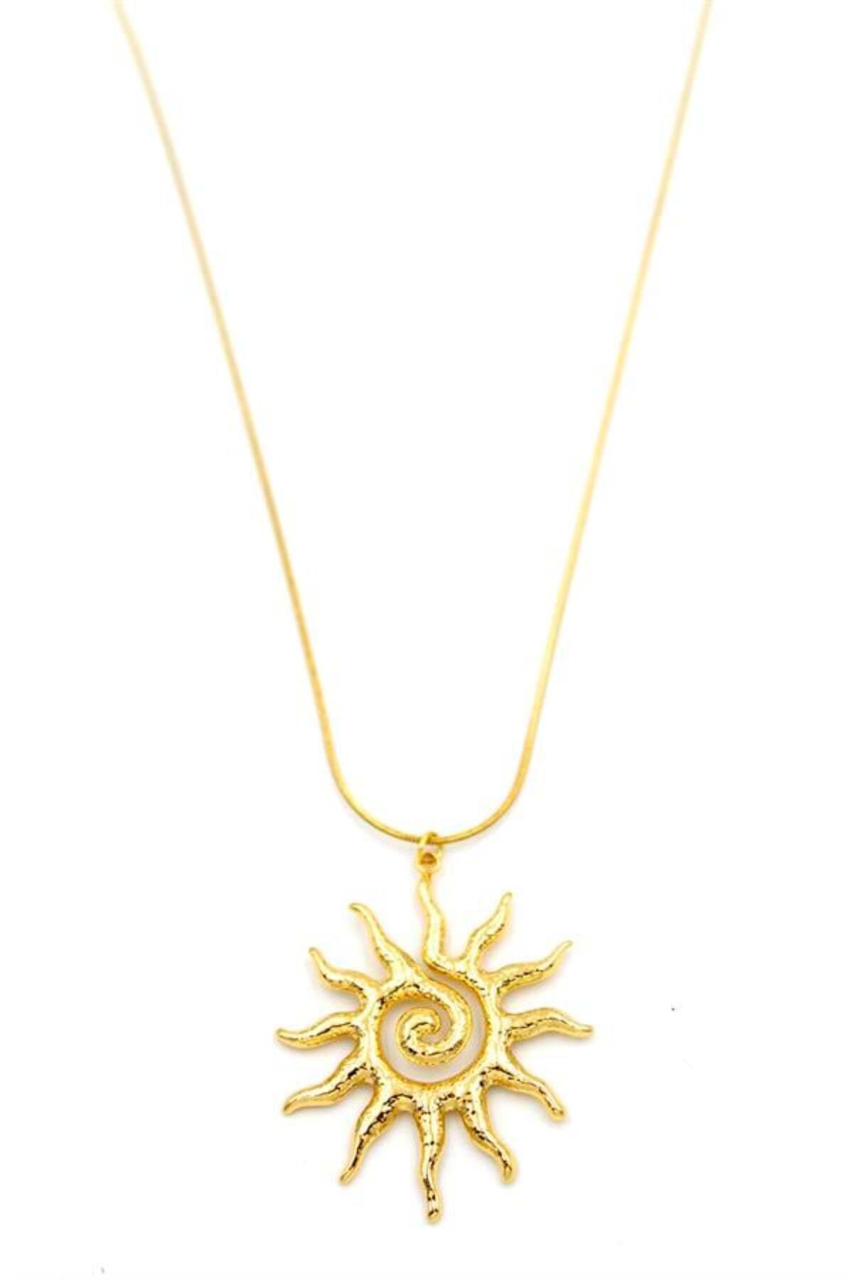 MR RZN STORE Güneş Kolye - Altın