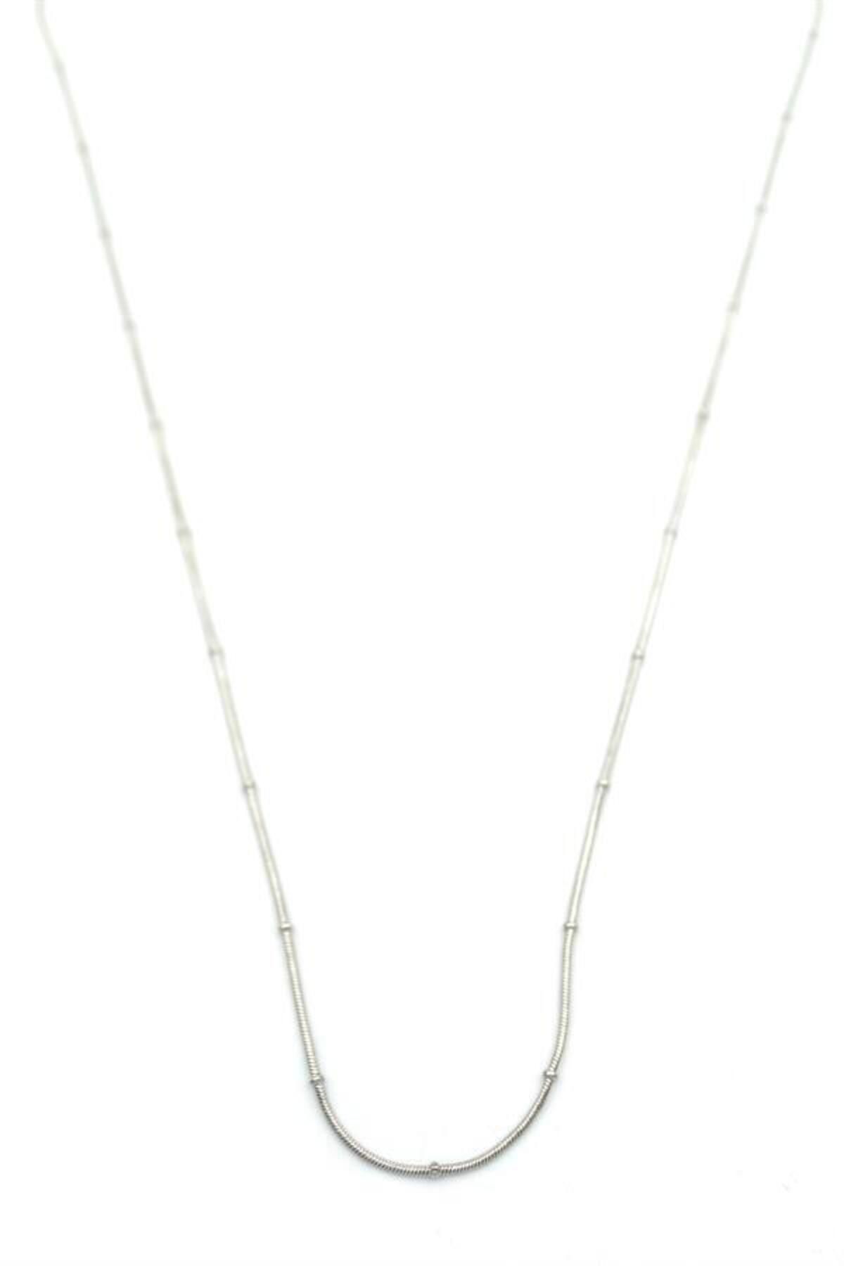 MR RZN STORE Toplu Yılan Zincir - 60cm - Gümüş