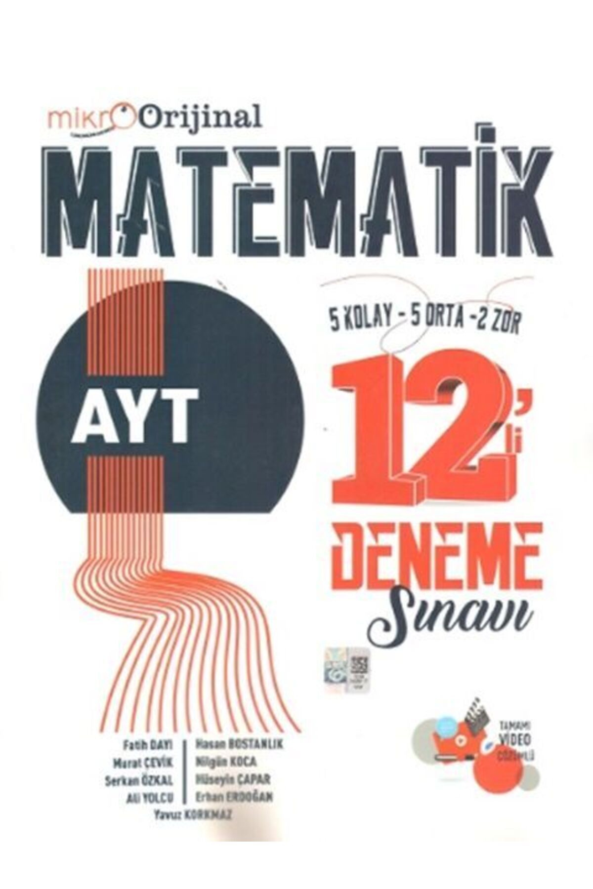 Orijinal Yayınları Orijinal Mikro AYT Matematik 12 li Deneme Sınavı