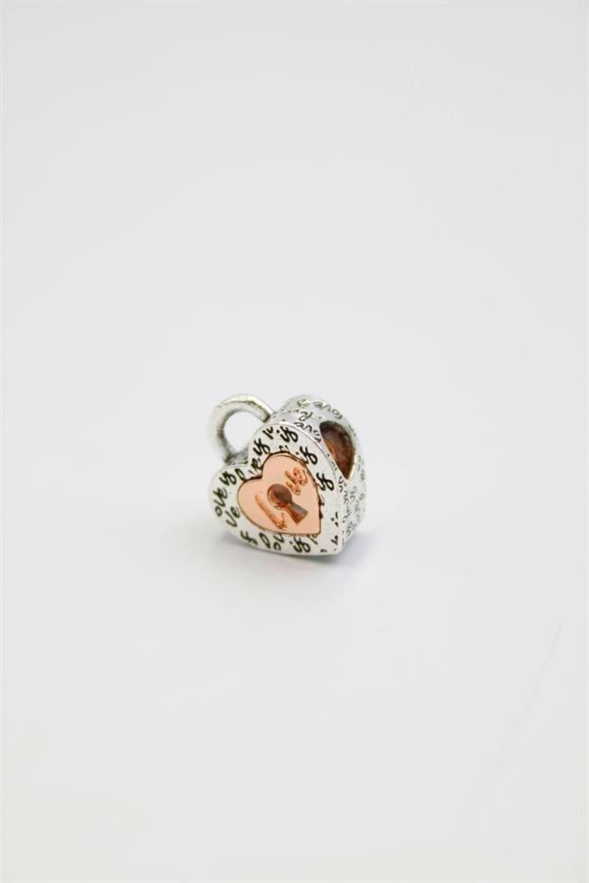 MR RZN STORE Pn Bileklik Kalp Charm - Gümüş