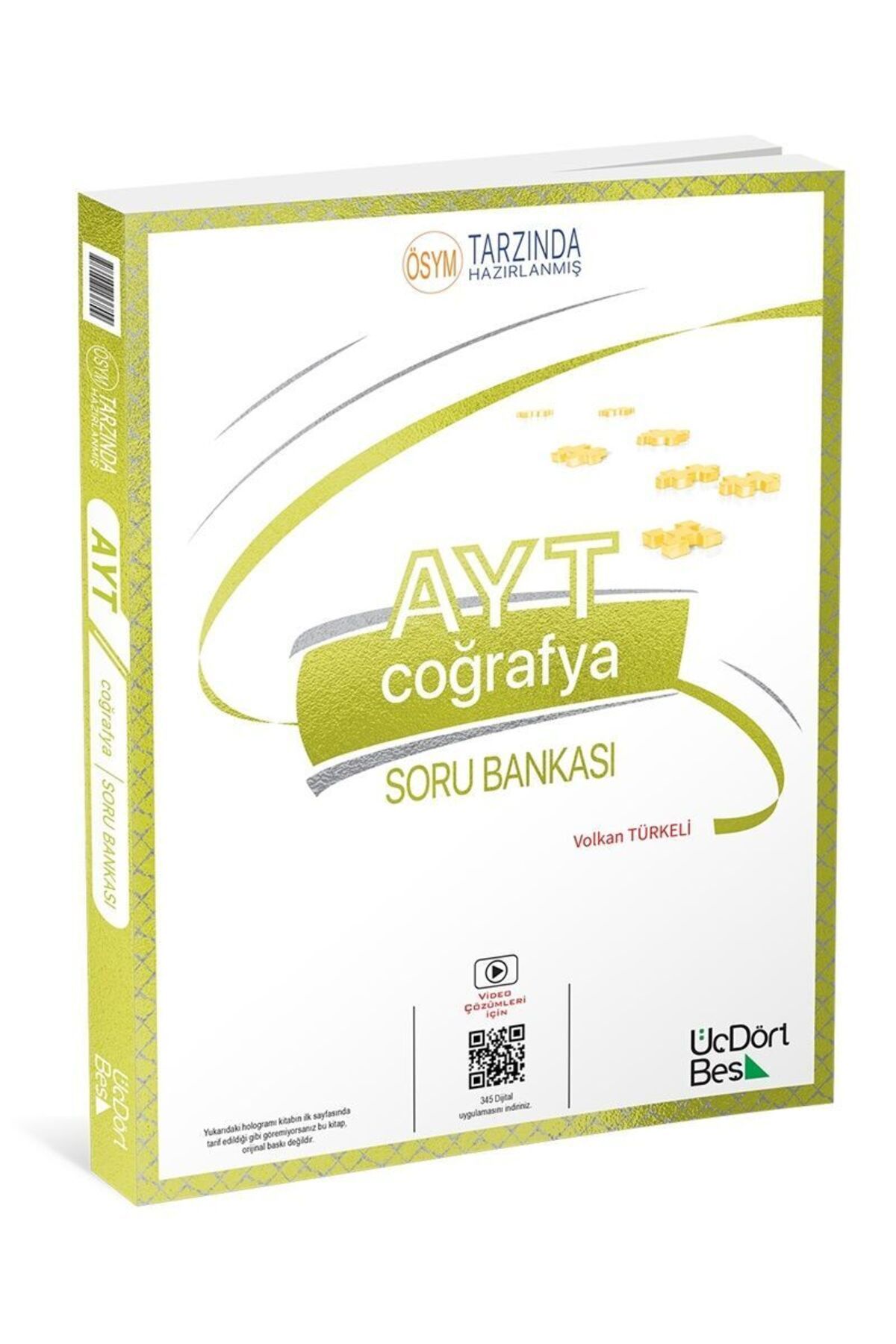 Üç Dört Beş Yayıncılık ÜçDörtBeş Yayınları AYT Coğrafya Soru Bankası
