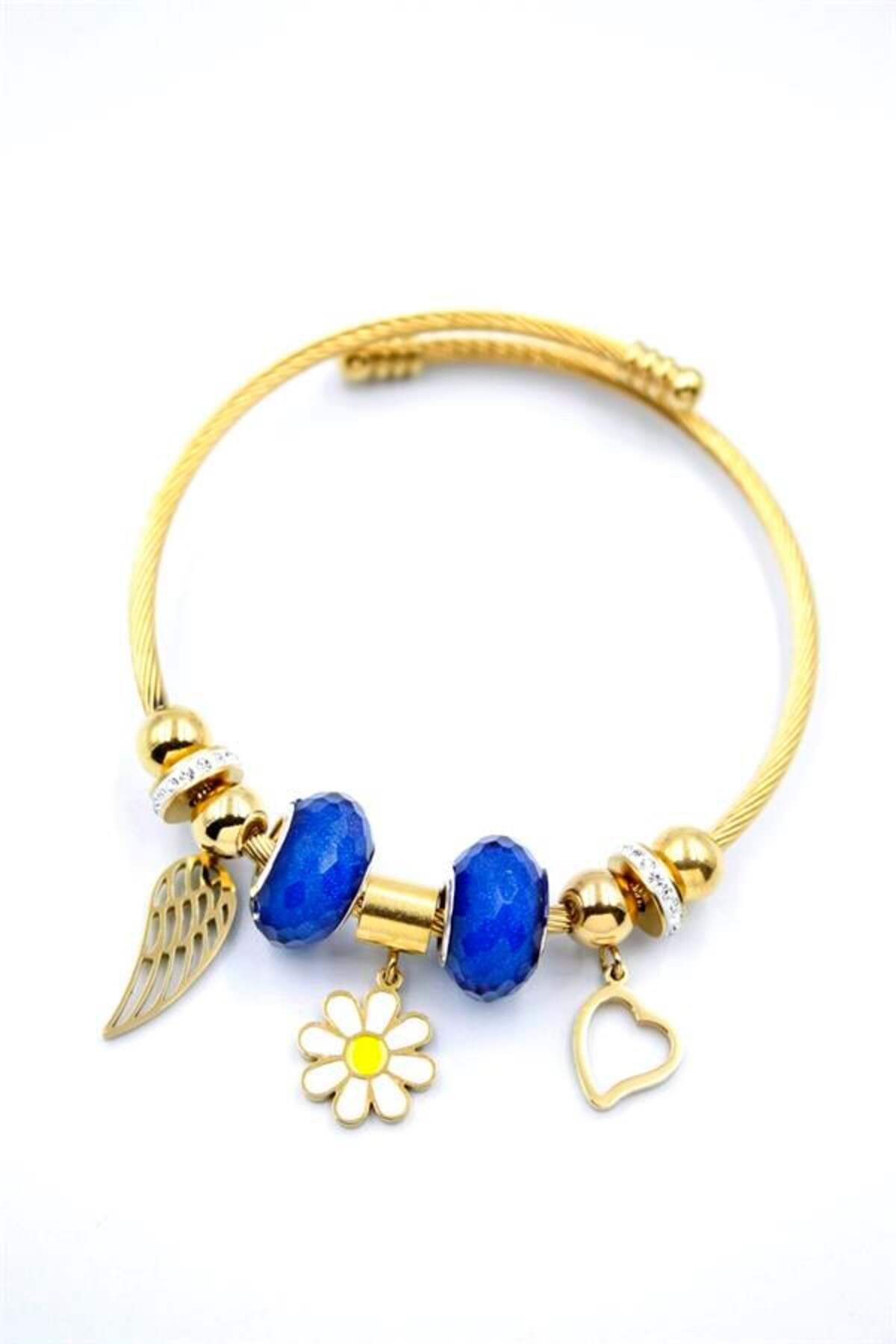 MR RZN STORE Papatya Charm Bilezik - Altın