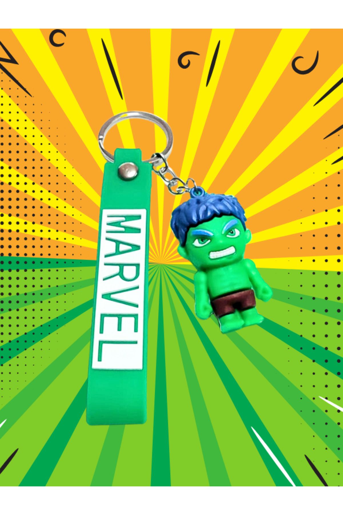 Shuttle Park 1 Adet Hulk Marvel Yeşil Dev 3d Silikon Anahtarlık Seti Figür Hediyelik Aksesuar