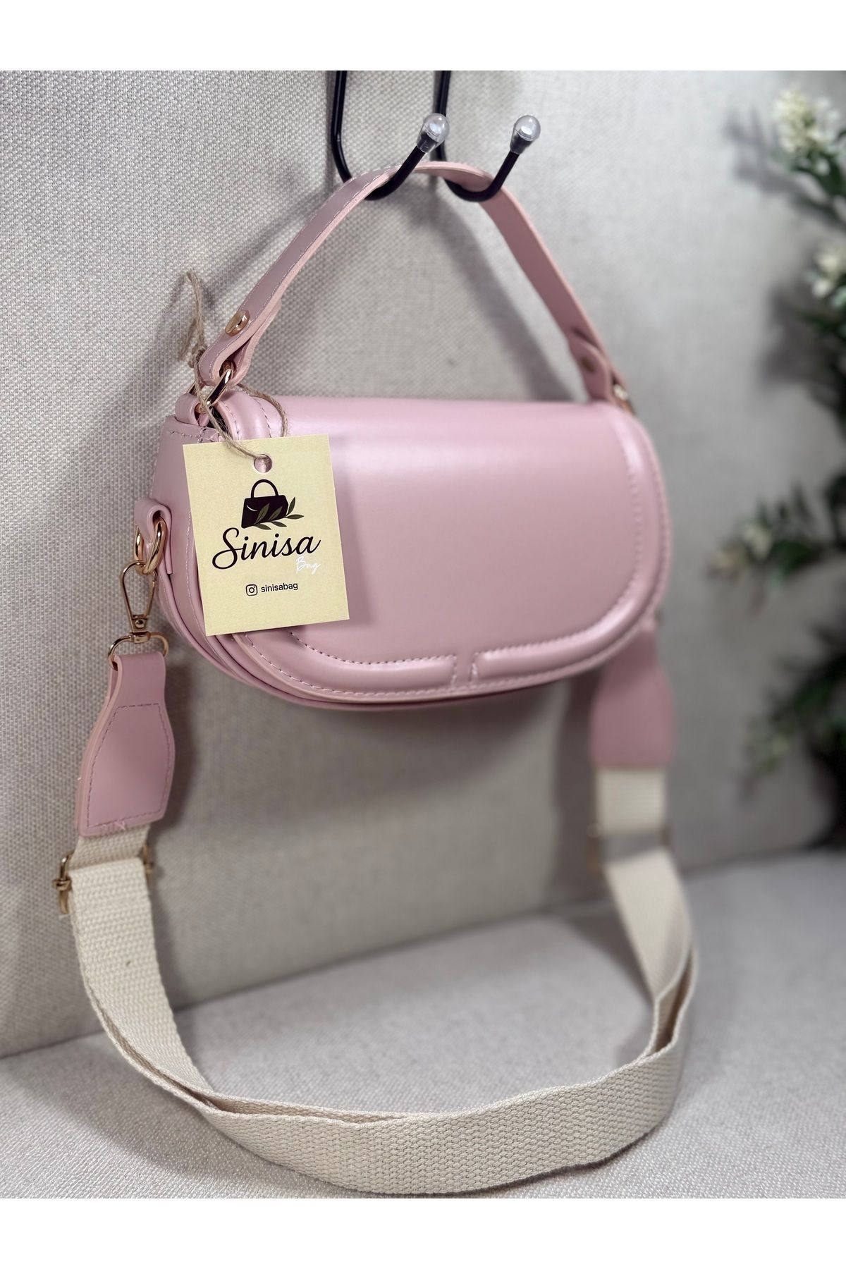 SİNİSA BAG Howard Kapaklı Kanvas Çapraz El Ve Omuz ÇAntası