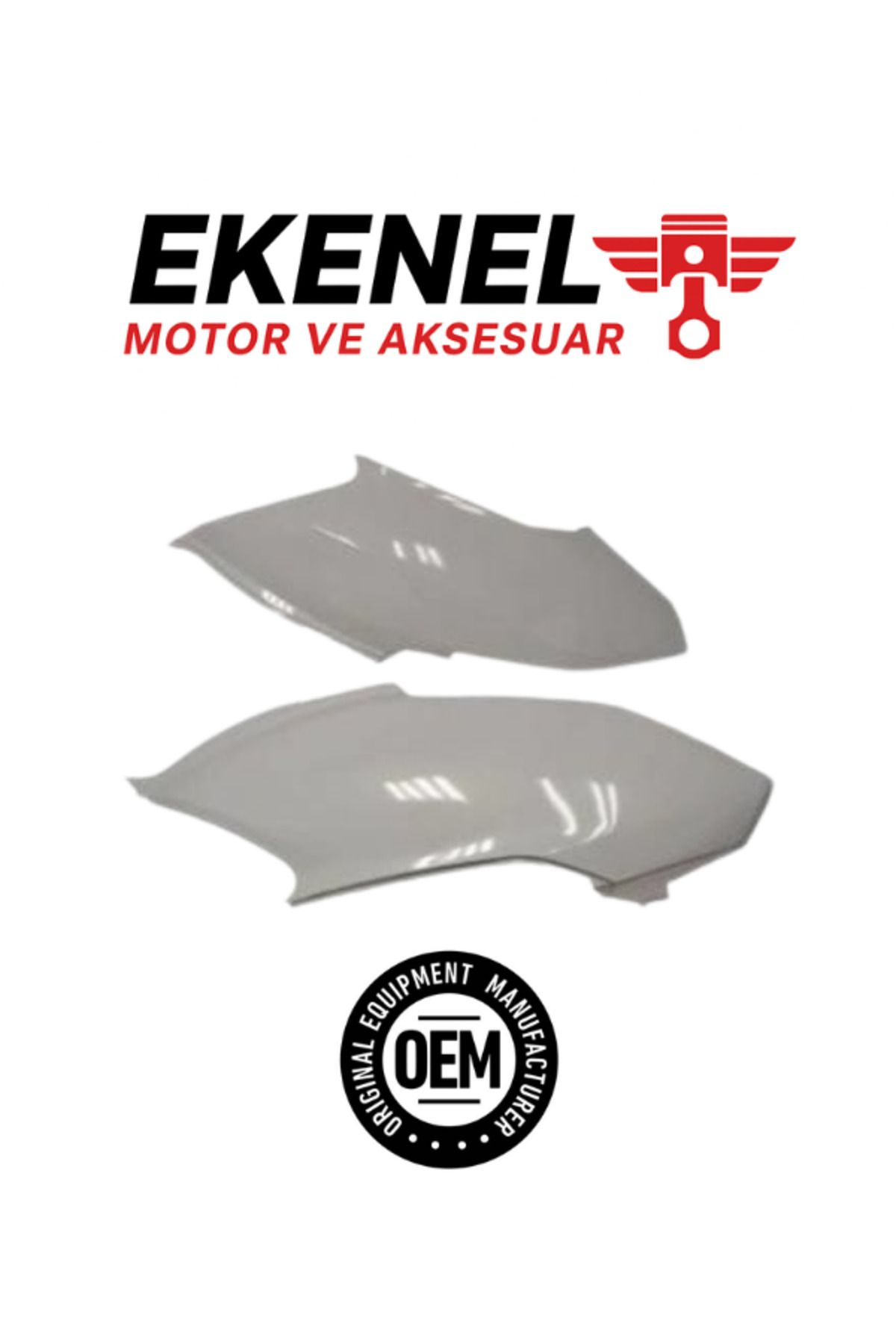 OEM Honda Alpha 110 Sele Altı Kapak Beyaz Takım | OEM Gövde Parçası (Etiketsiz)