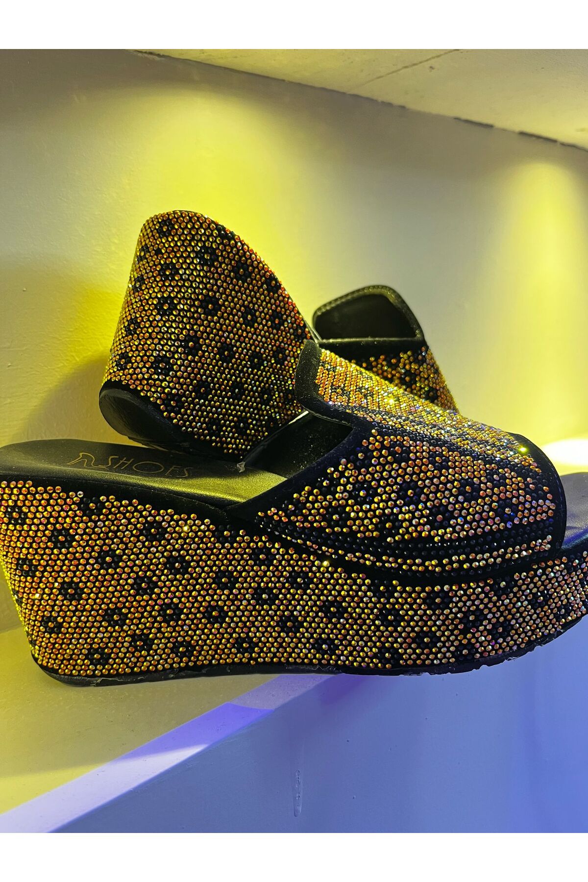 Shoes Topuklu taşlı Şık terlik