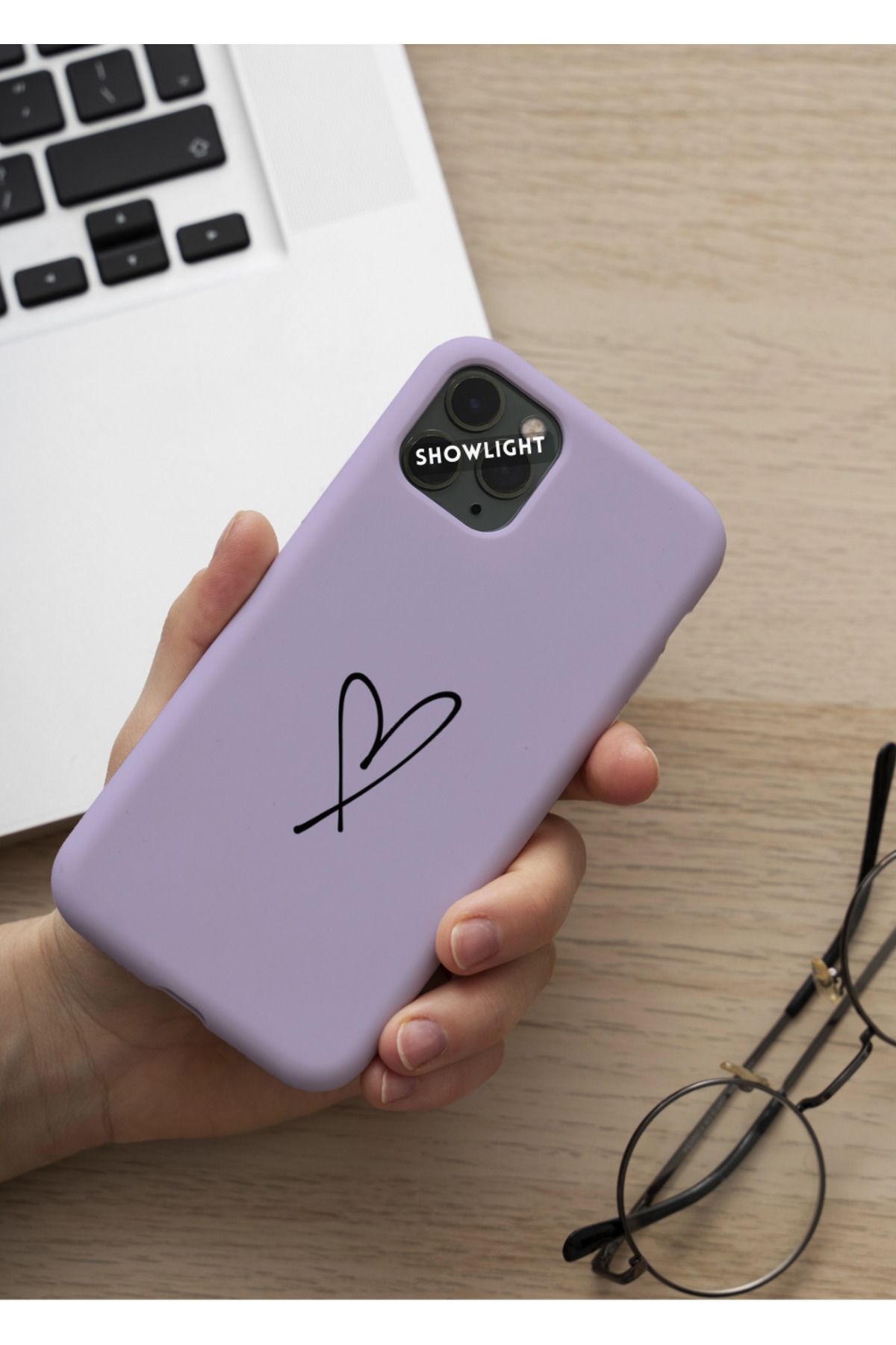 SHOWLIGHT İphone 16 Uyumlu Kalp Seri Basic Premium Telefon Kılıfı