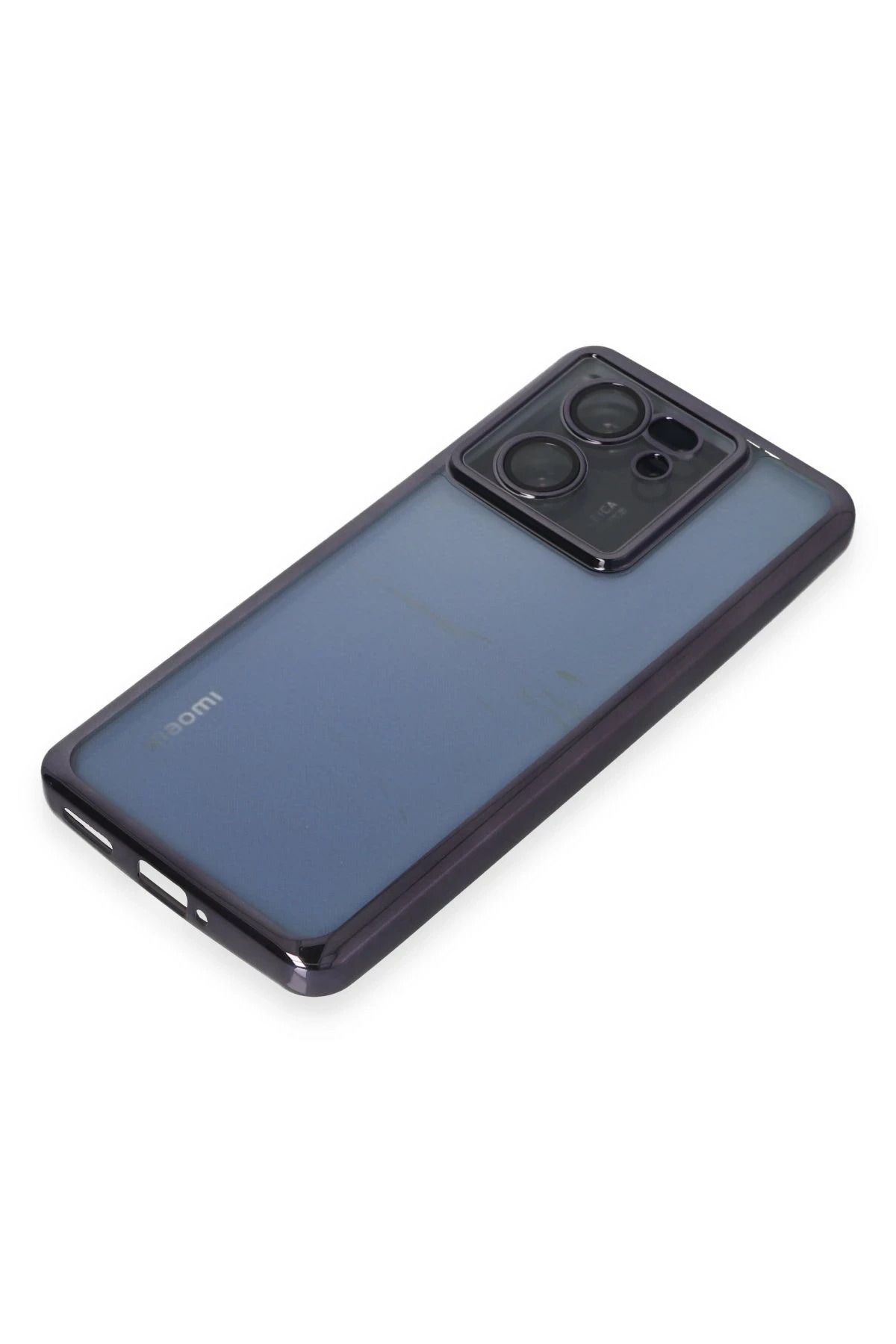 NewFace Xiaomi Mi 13T Kılıf Lensli Silikon - Mor HNZRN